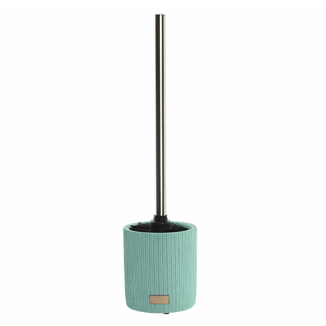 WC/Toiletborstel in houder keramiek mintgroen 36 x 10 cm -