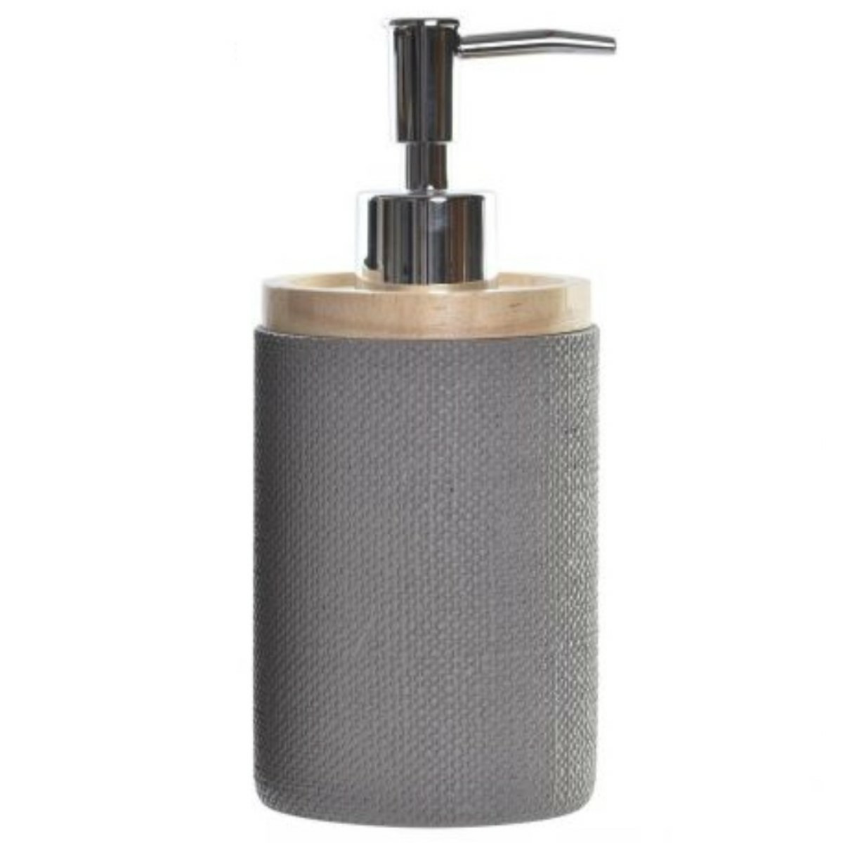 Zeeppompje/dispenser polystone grijs 8 x 18 cm -