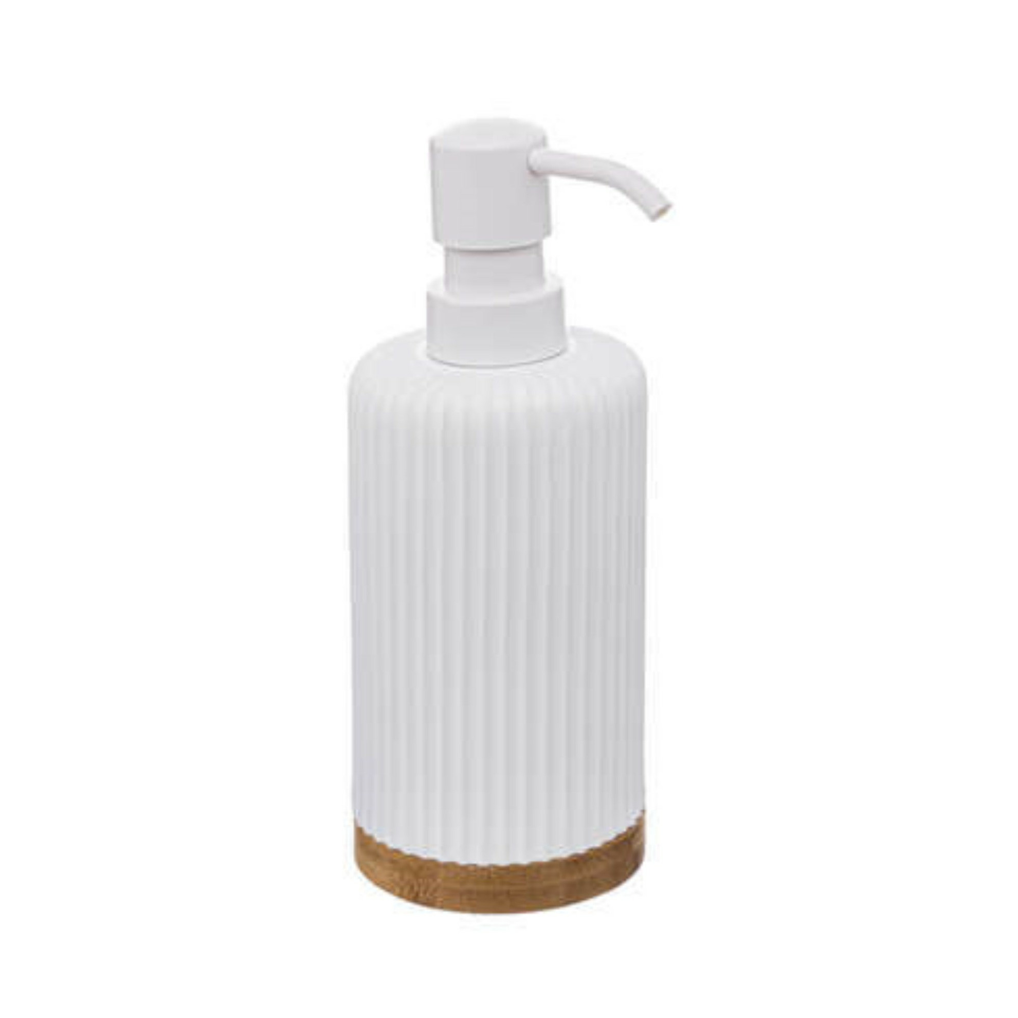 2x Stuks Zeeppompjes/zeepdispensers van kunststeen - wit - 270 ml -