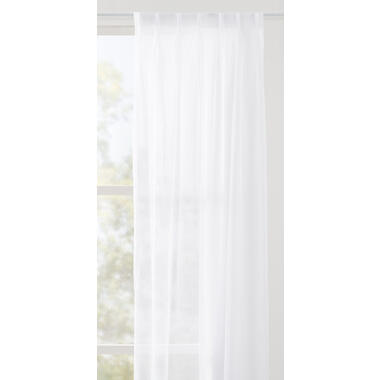 Vitrage Suus - wit - 295 cm - Leen Bakker