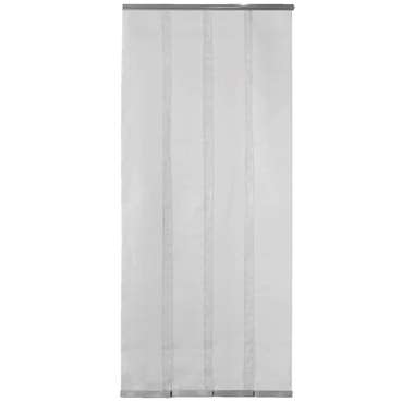 Lamellen vliegengordijn - grijs - 100x230 cm - Leen Bakker