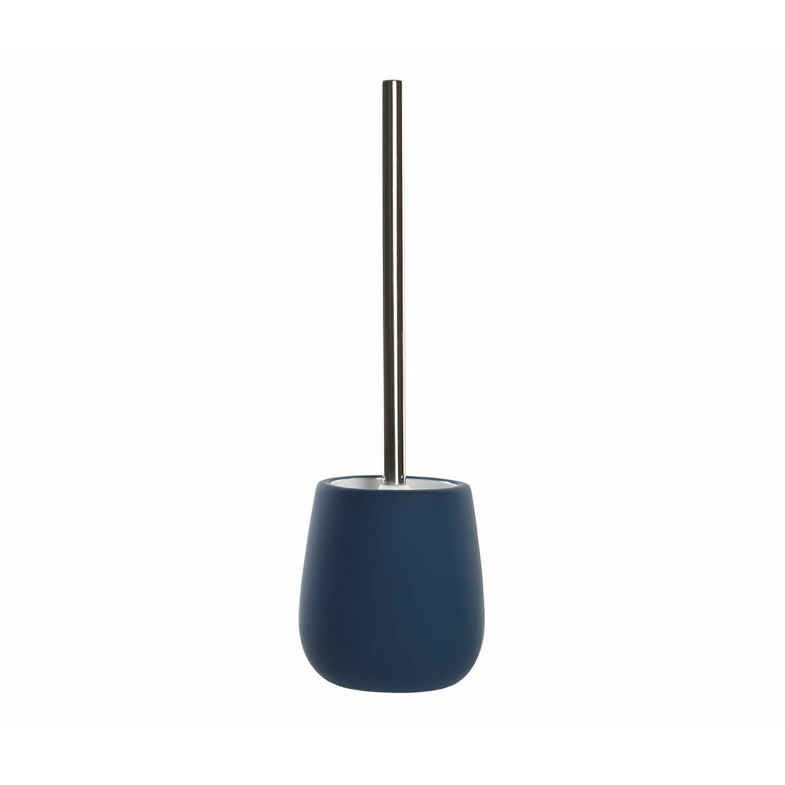 Toiletborstel met houder keramiek nachtblauw 39 cm -