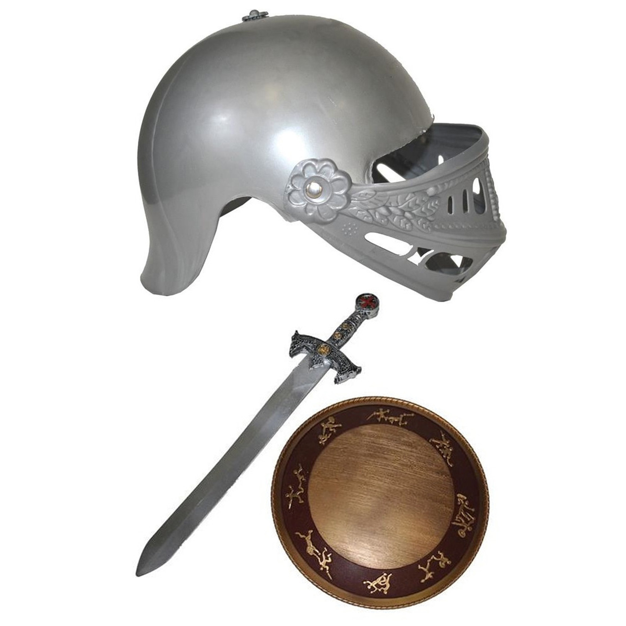 Ridder verkleed set helm en zwaard/schild voor kinderen -