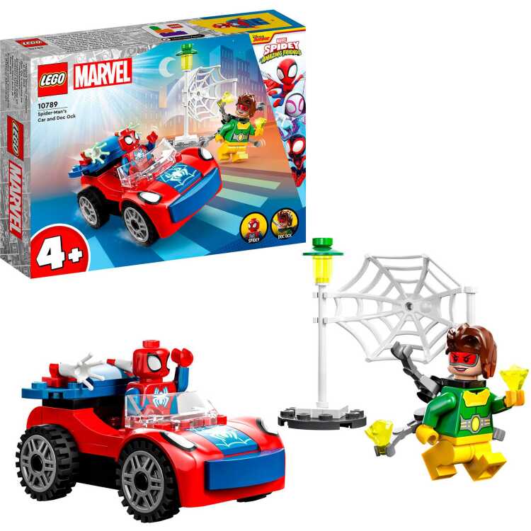 LEGO Spider-Man - Spider-Man's auto en Doc Ock constructiespeelgoed 10789