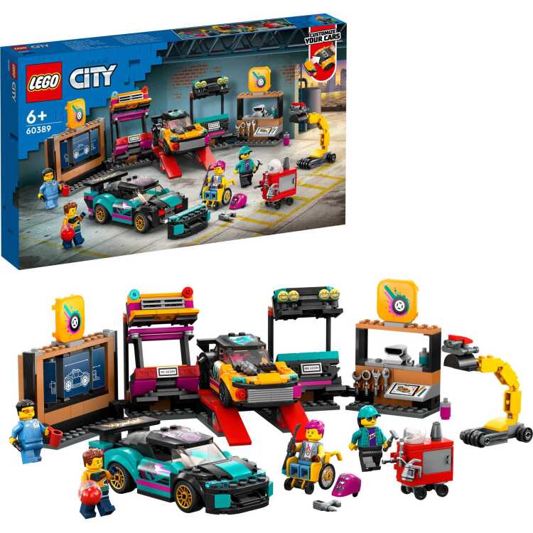 LEGO City - Garage voor aanpasbare auto's constructiespeelgoed 60389