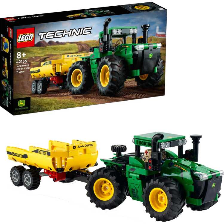 LEGO Technic - John Deere 9620R 4WD Tractor constructiespeelgoed 42136