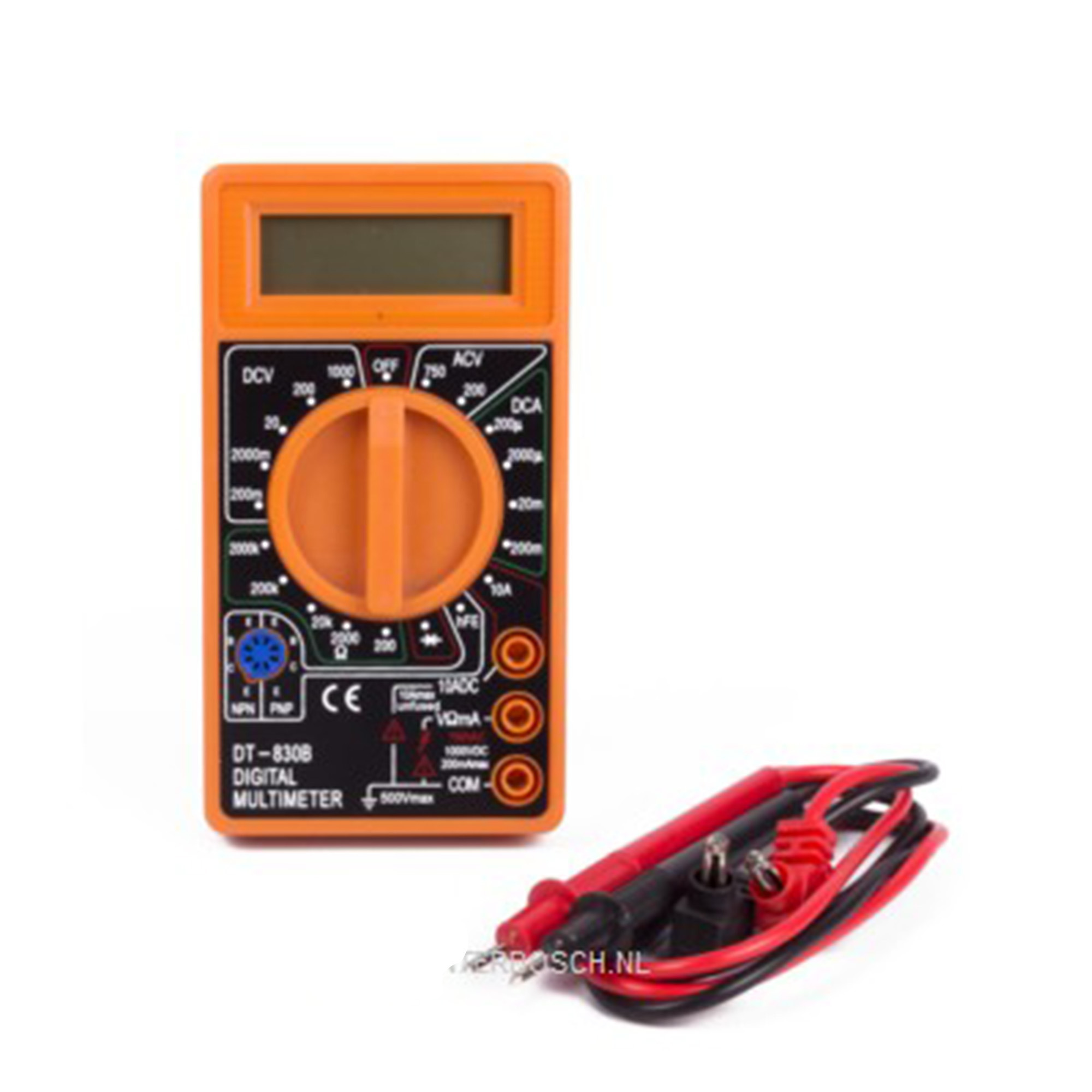 Benson Digitale Multimeter AC / DC Voltage Meter - Voltmeter - Schokbestendig -