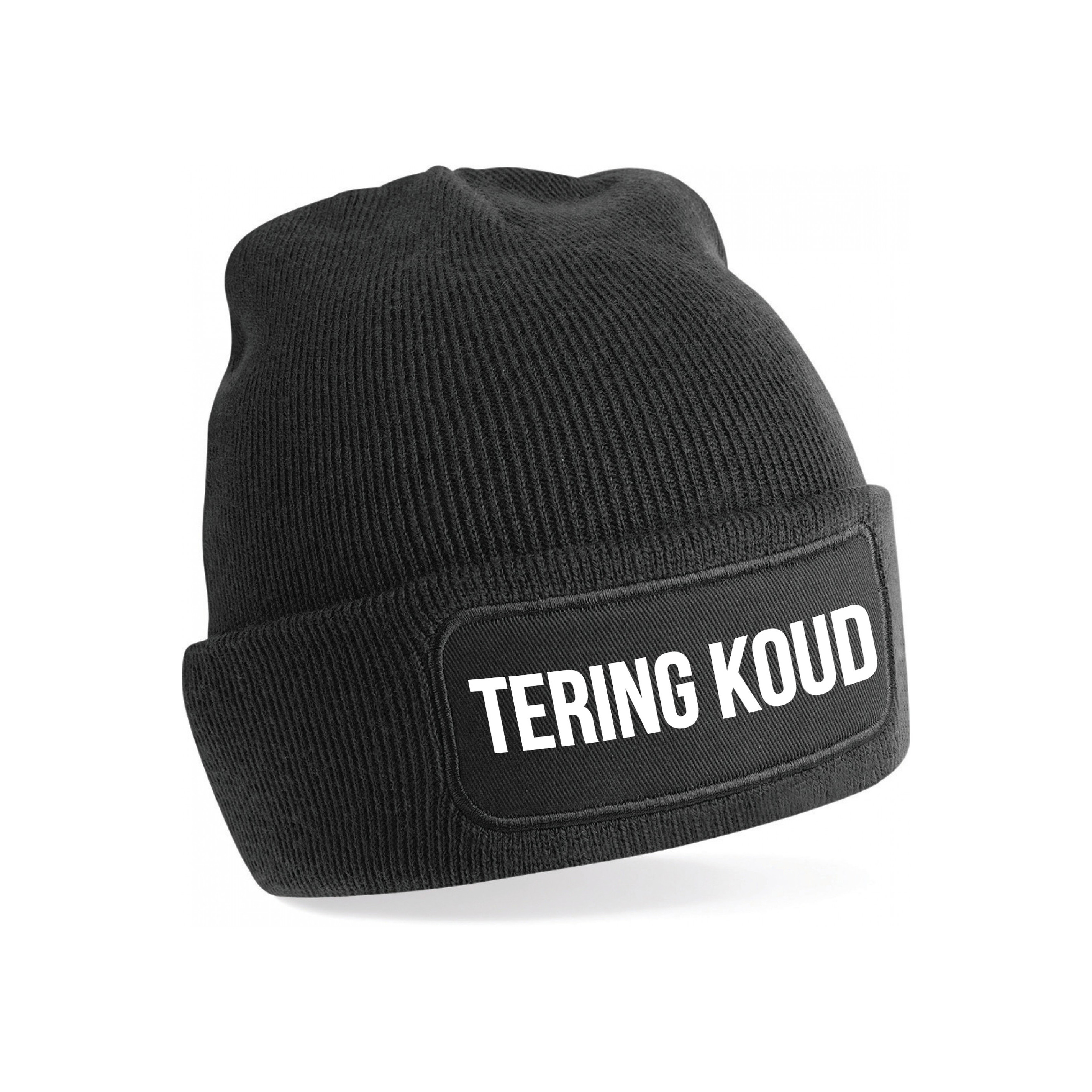 Tering koud muts unisex - one size - zwart - apres-ski muts One size -