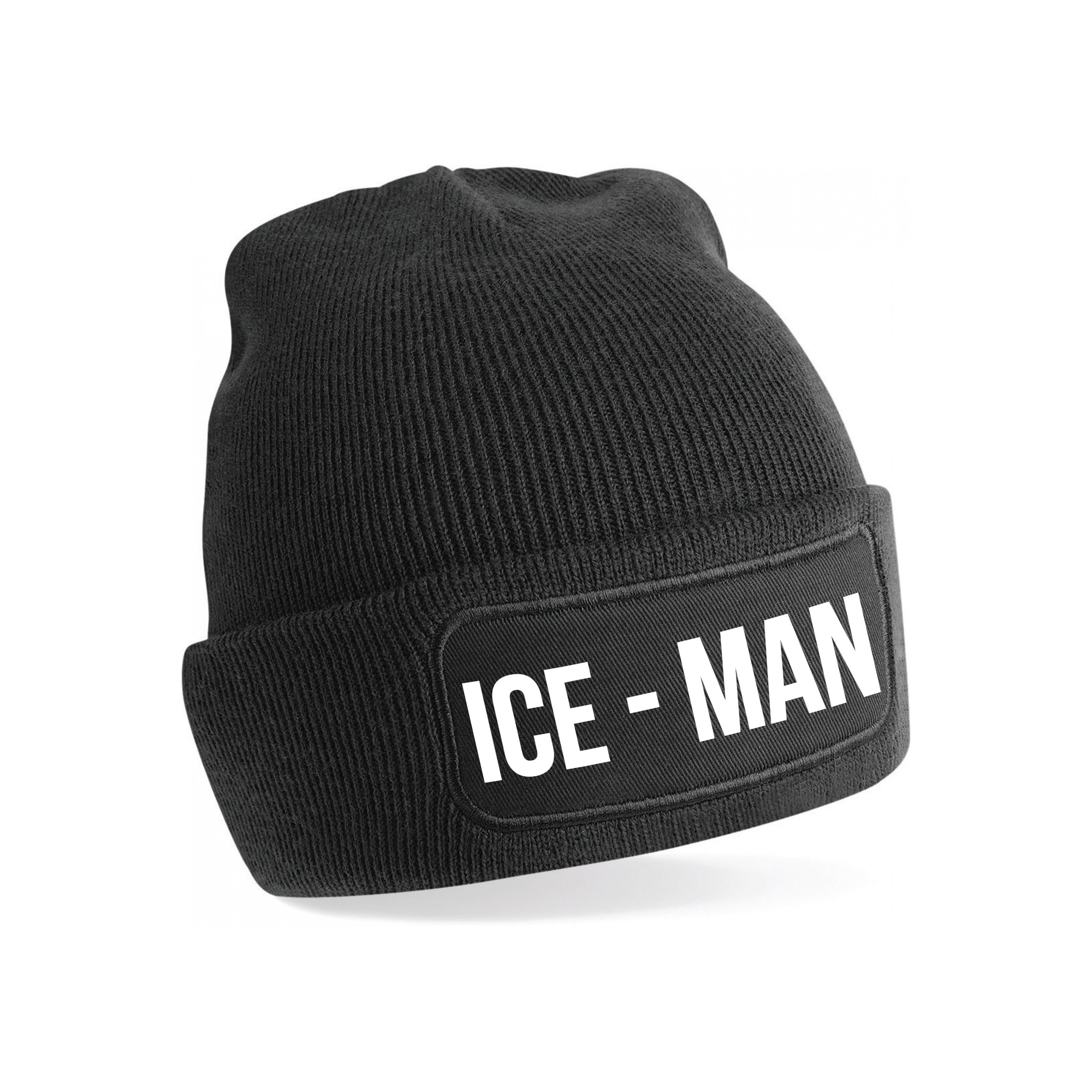 Ice-man muts - unisex - one size - zwart - apres-ski muts One size -