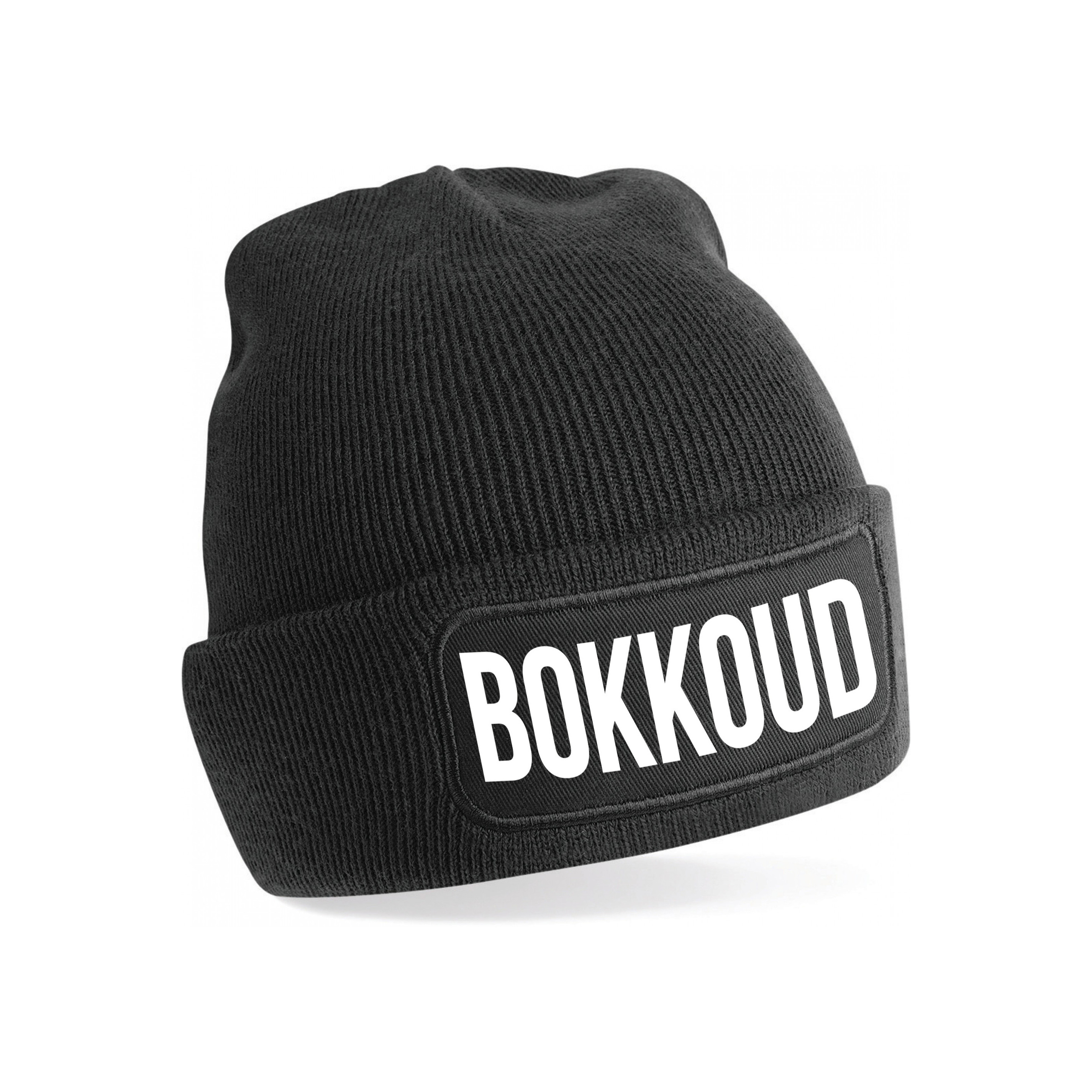Bokkoud muts - unisex - one size - zwart - apres-ski muts One size -