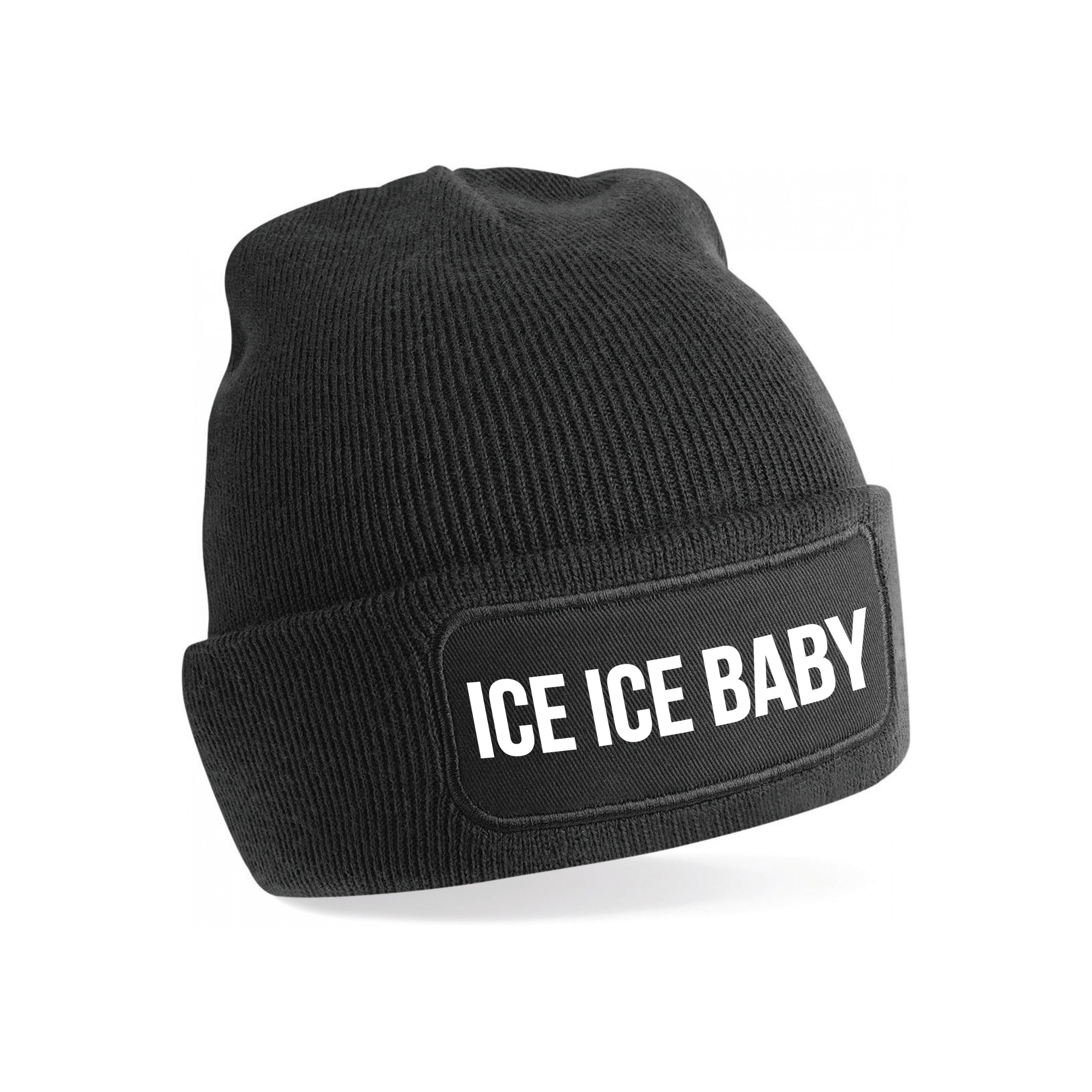 Ice ice baby muts unisex one size - zwart One size -