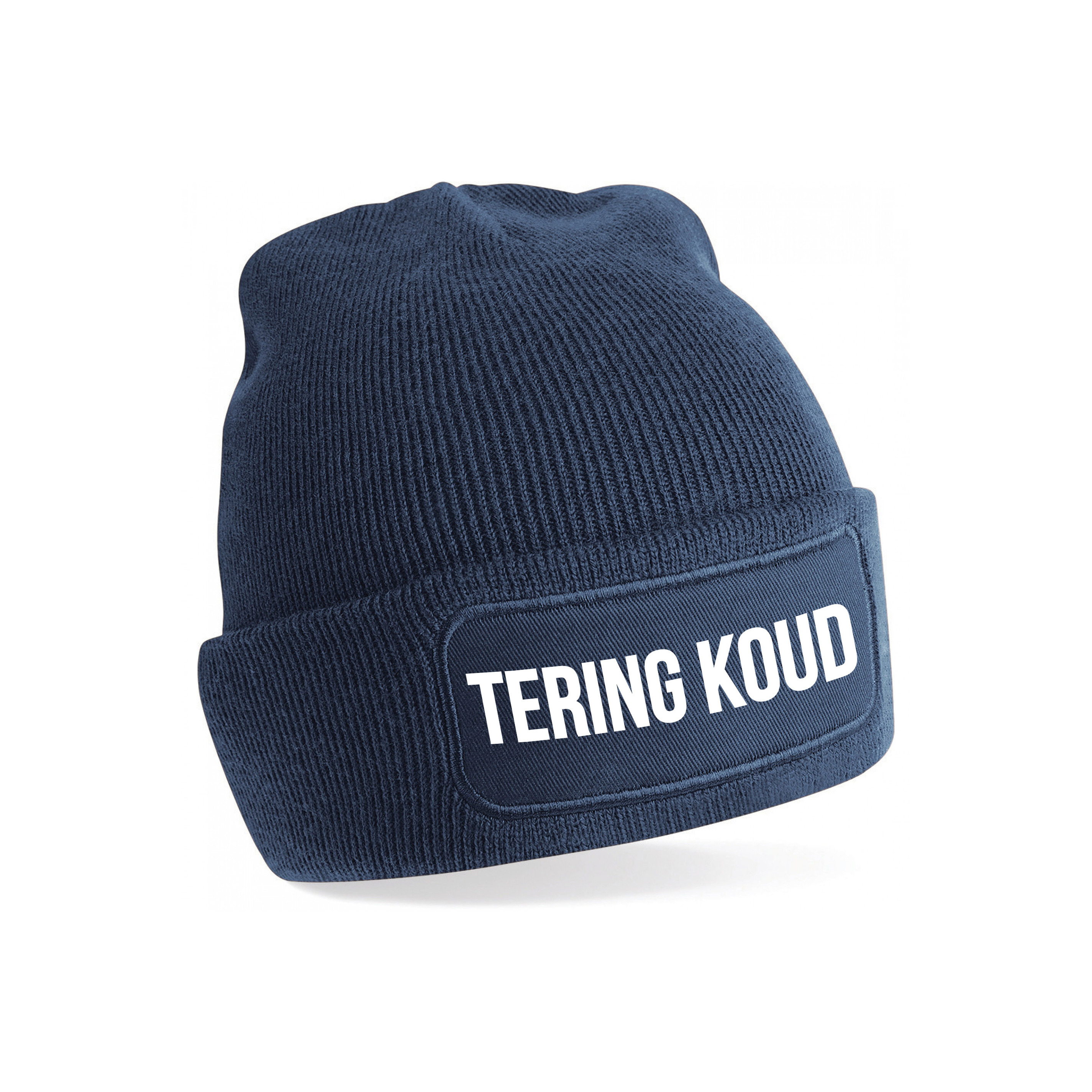 Tering koud muts unisex - one size - navy - apres-ski muts One size -