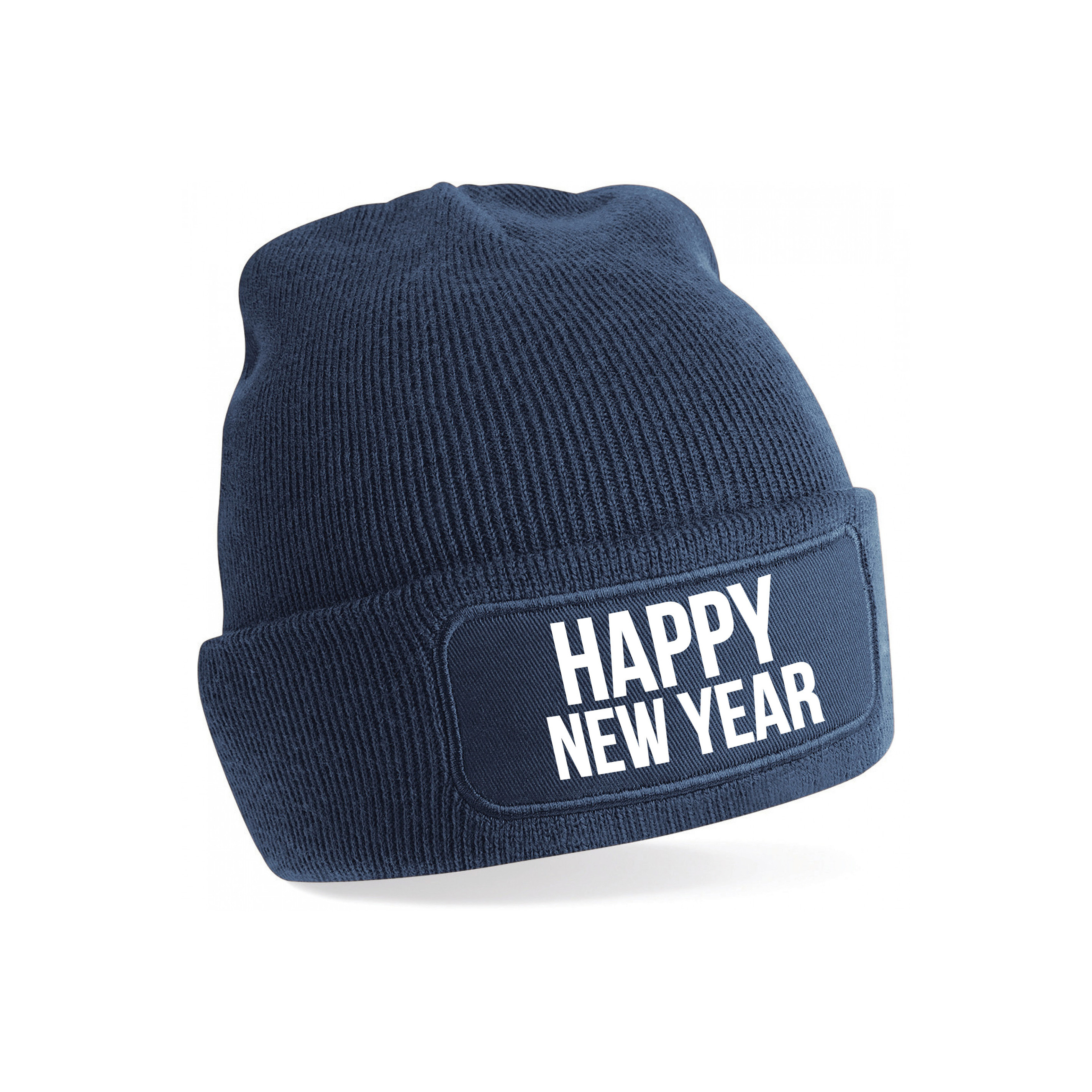 Happy New Year muts unisex - one size - navy - apres-ski muts One size -