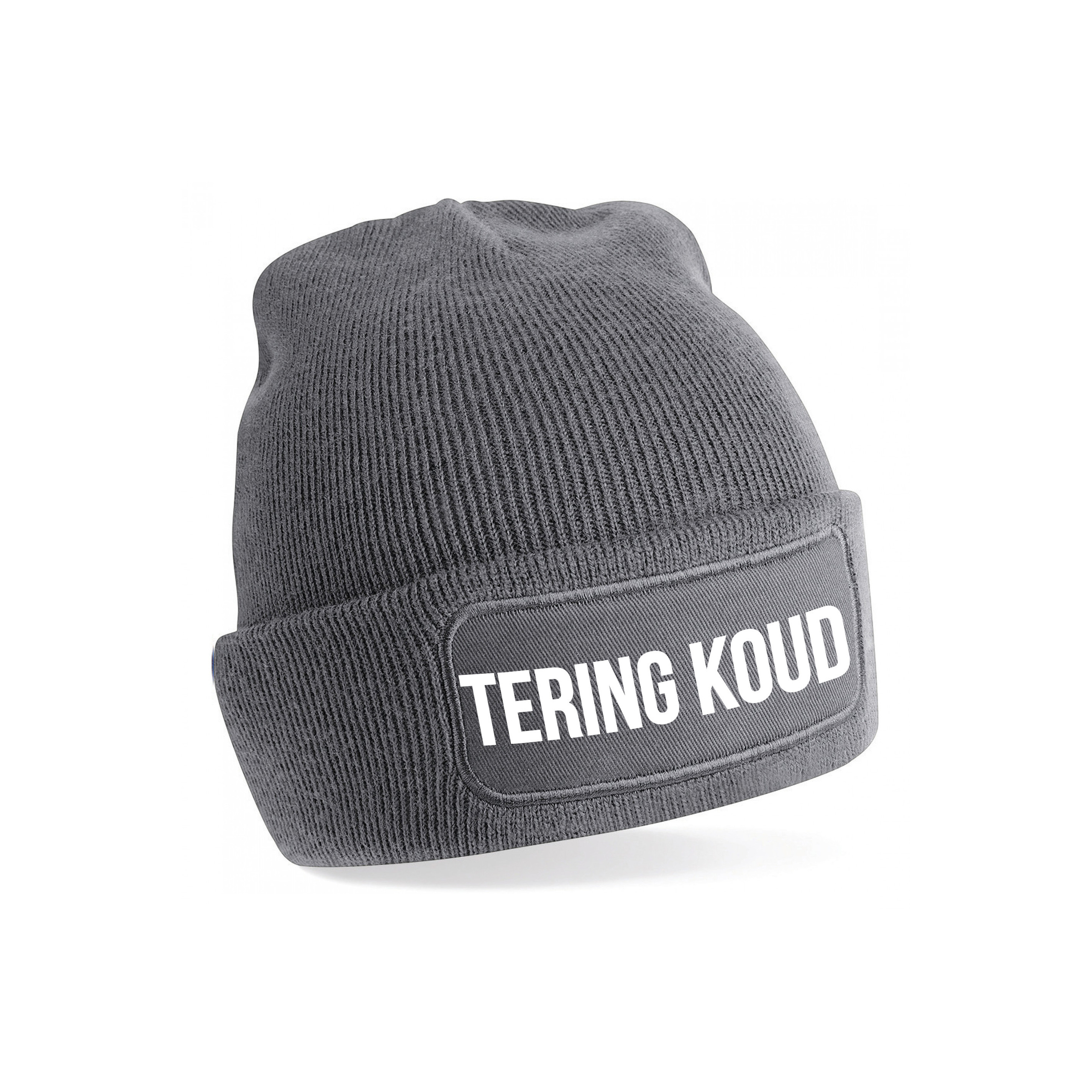 Tering koud muts unisex - one size - grijs - apres-ski muts One size -