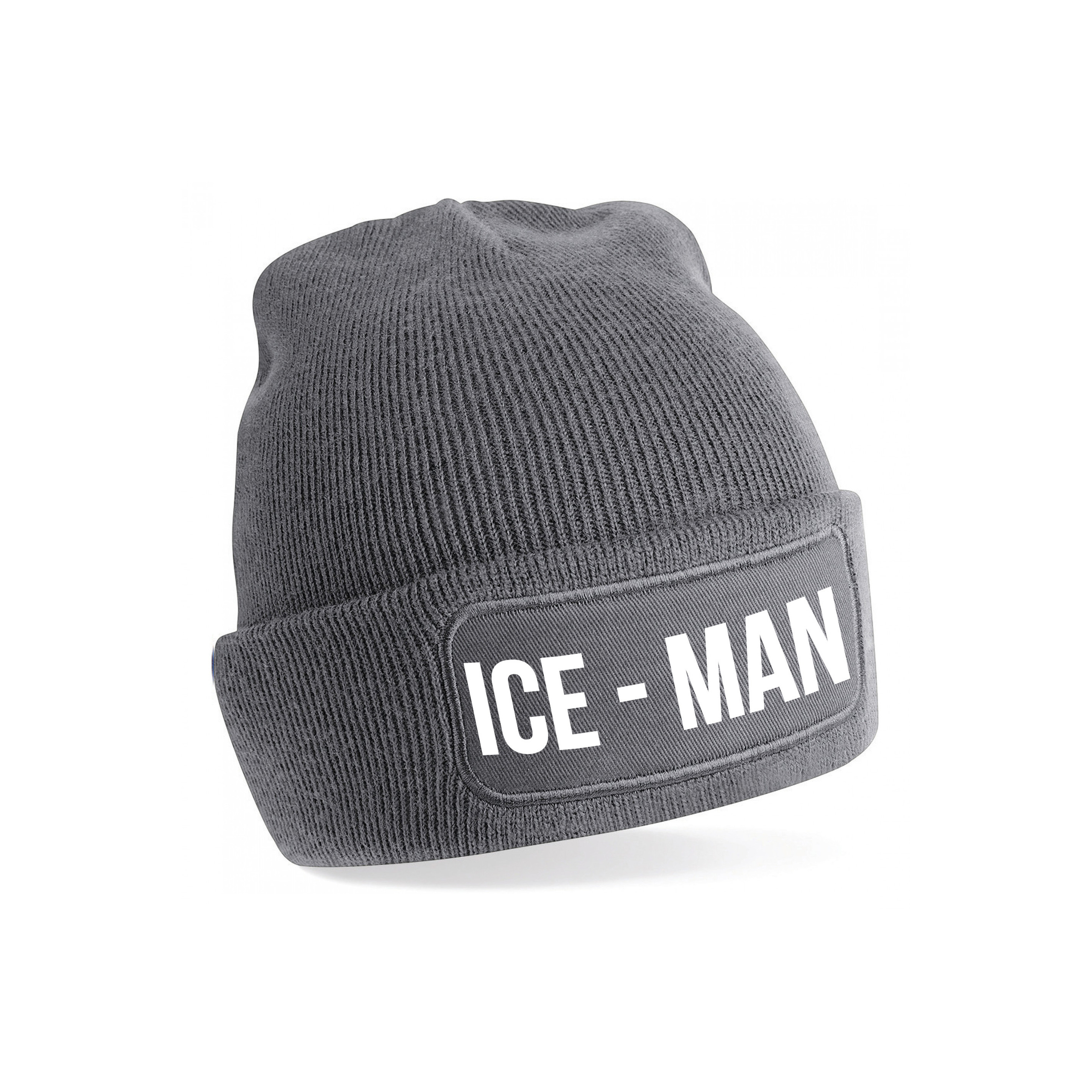Ice-man muts - unisex - one size - grijs - apres-ski muts One size -