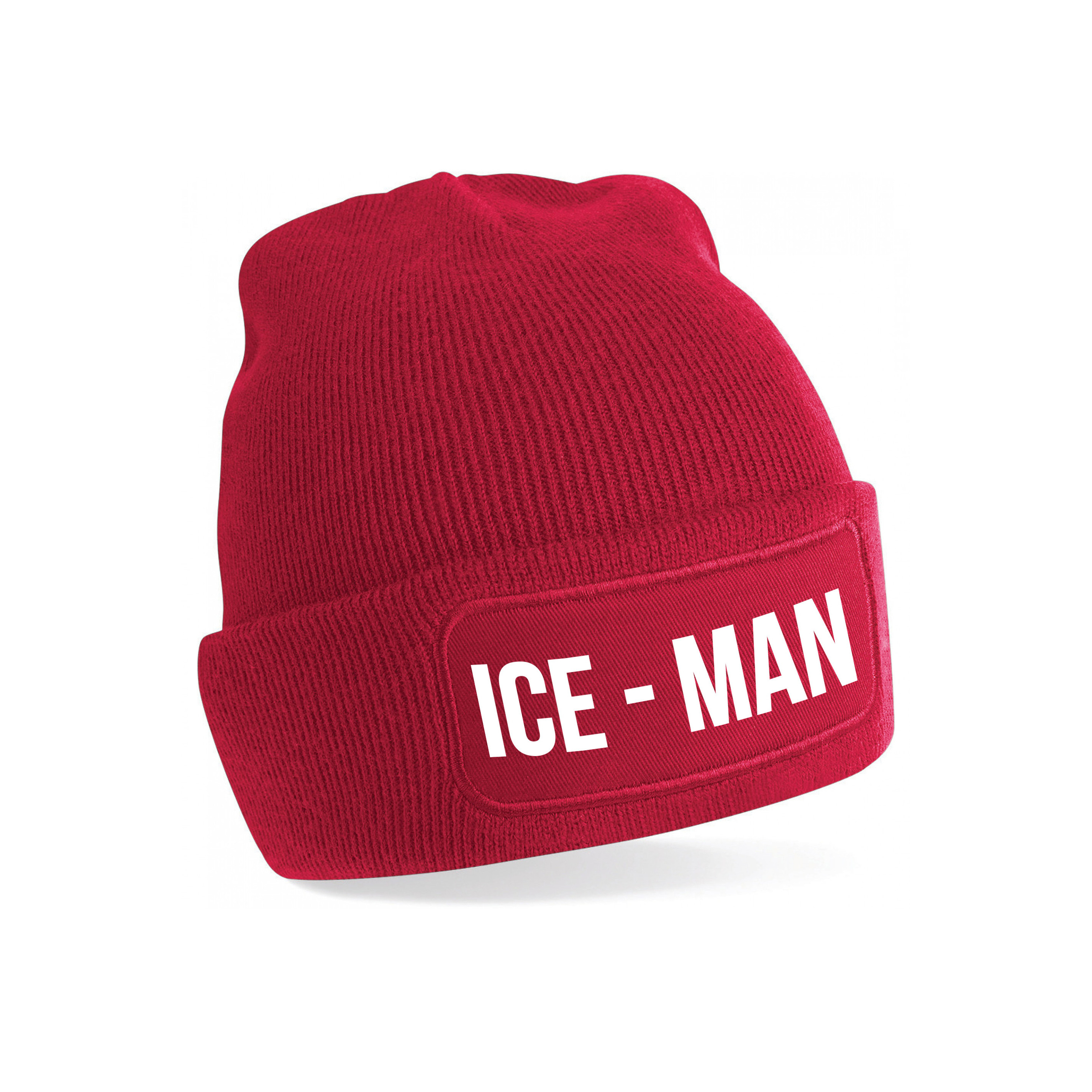 Ice-man muts - unisex - one size - rood - apres-ski muts One size -