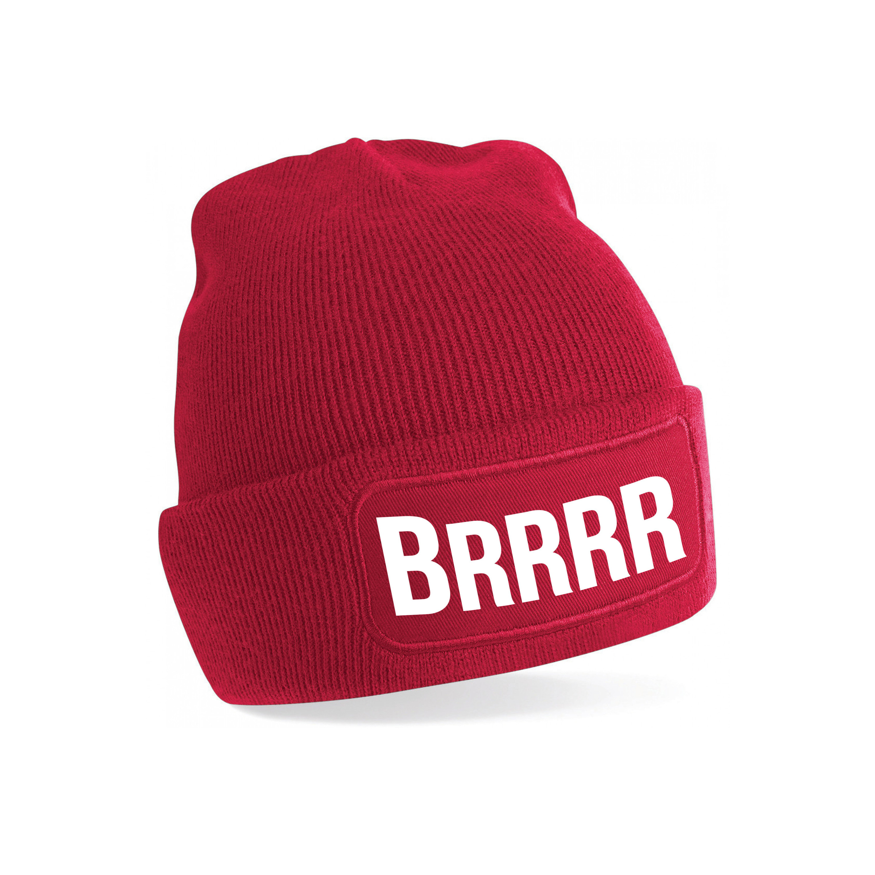 Brrrr muts - unisex - one size - rood - apres-ski muts One size -