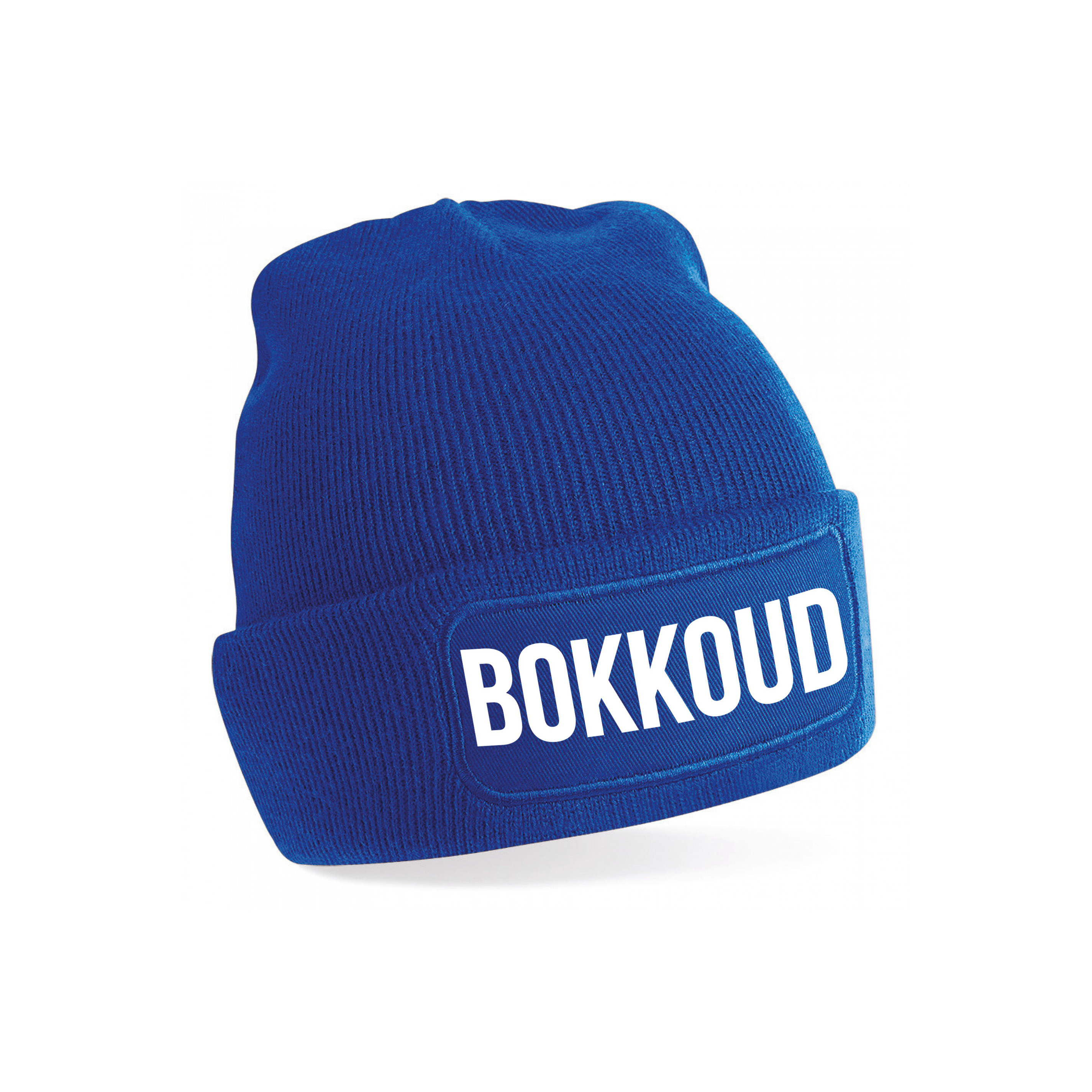 Bokkoud muts - unisex - one size - blauw - apres-ski muts One size -