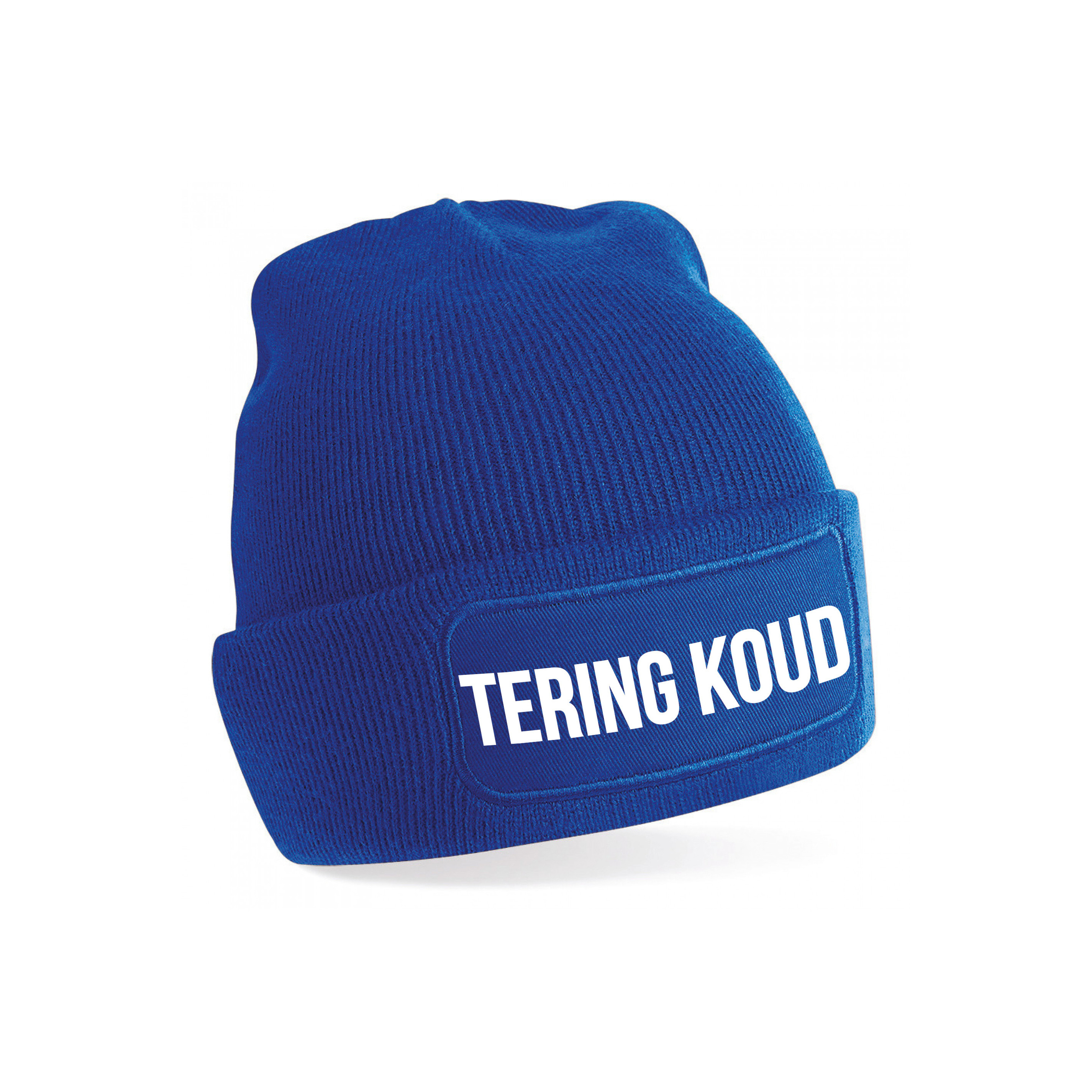 Tering koud muts unisex - one size - blauw - apres-ski muts One size -
