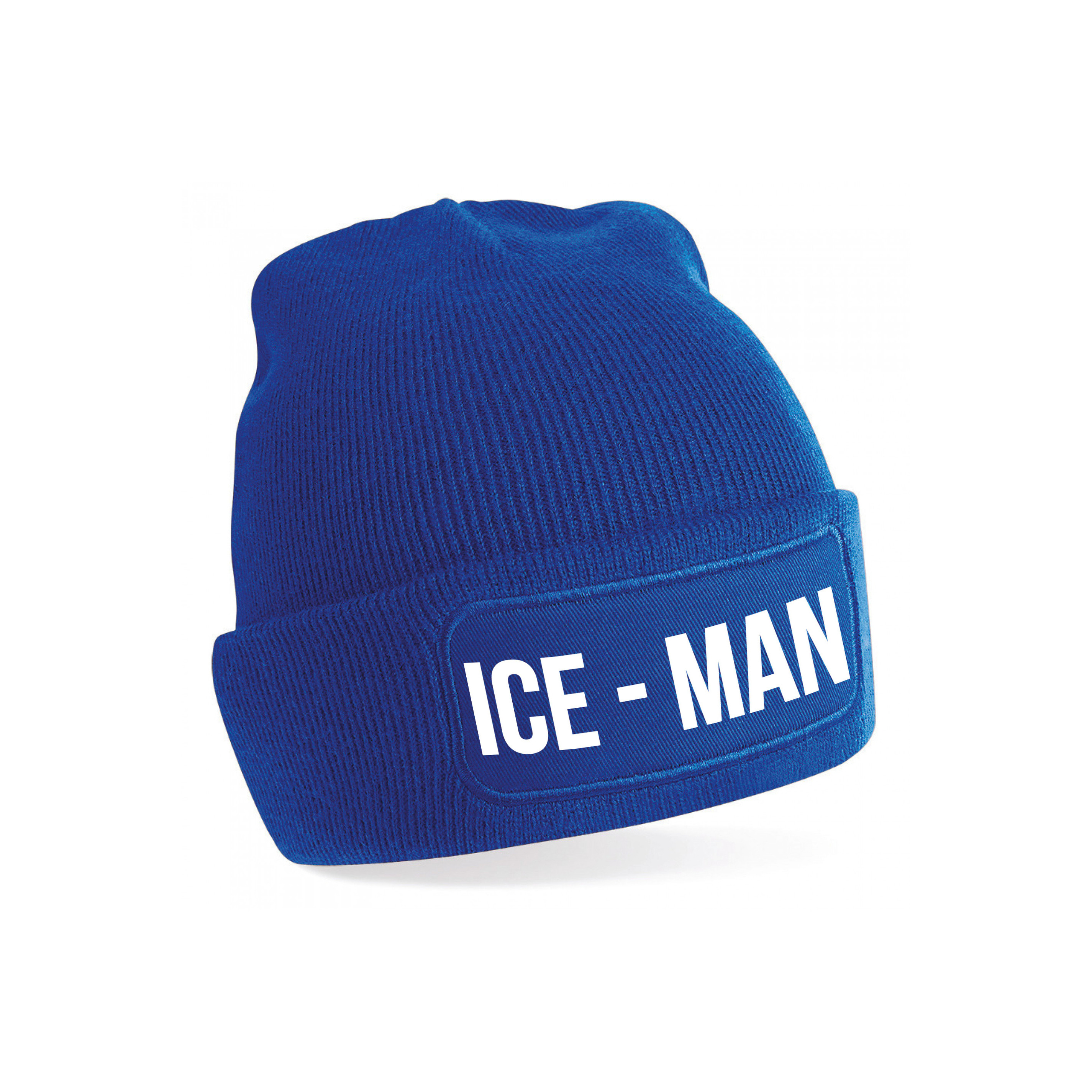 Ice-man muts - unisex - one size - blauw - apres-ski muts One size -