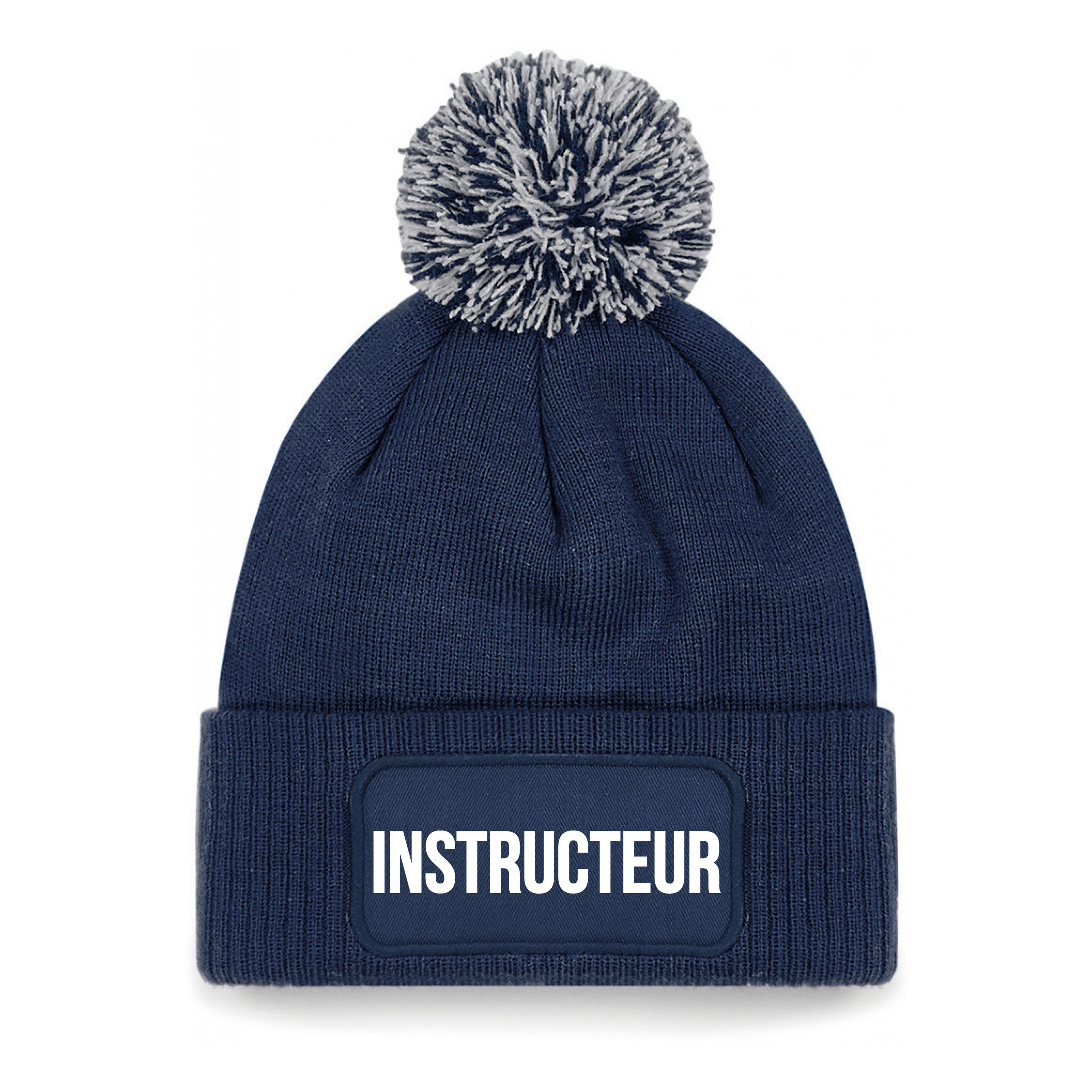 Instructeur muts met pompon - unisex - one size - navy One size -