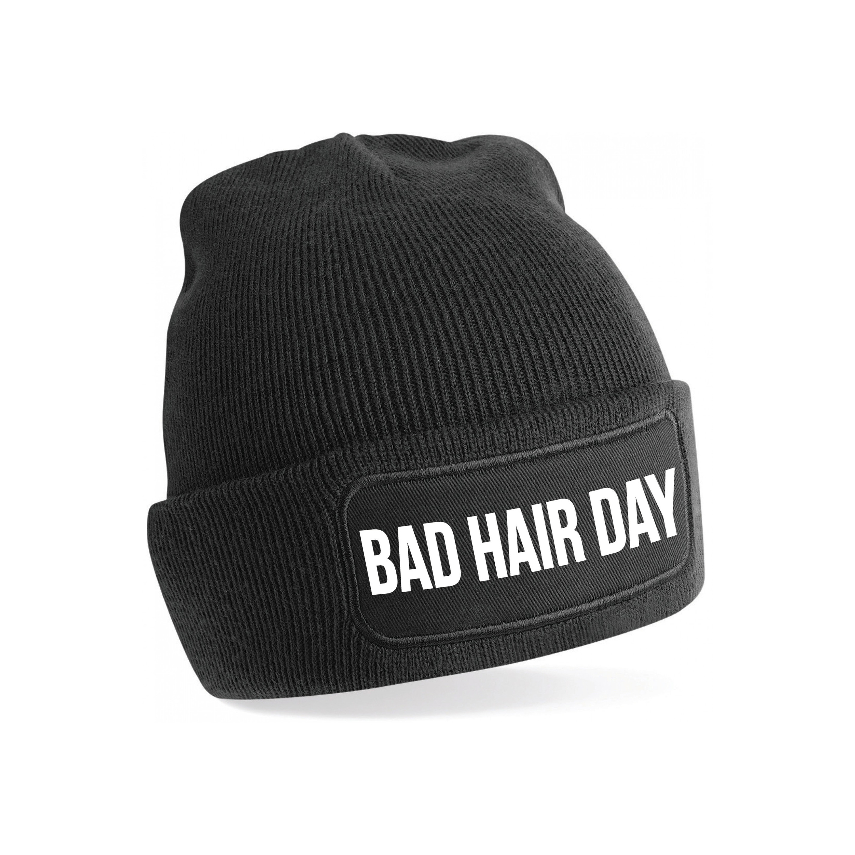 Bad hair day muts unisex one size - Zwart One size -