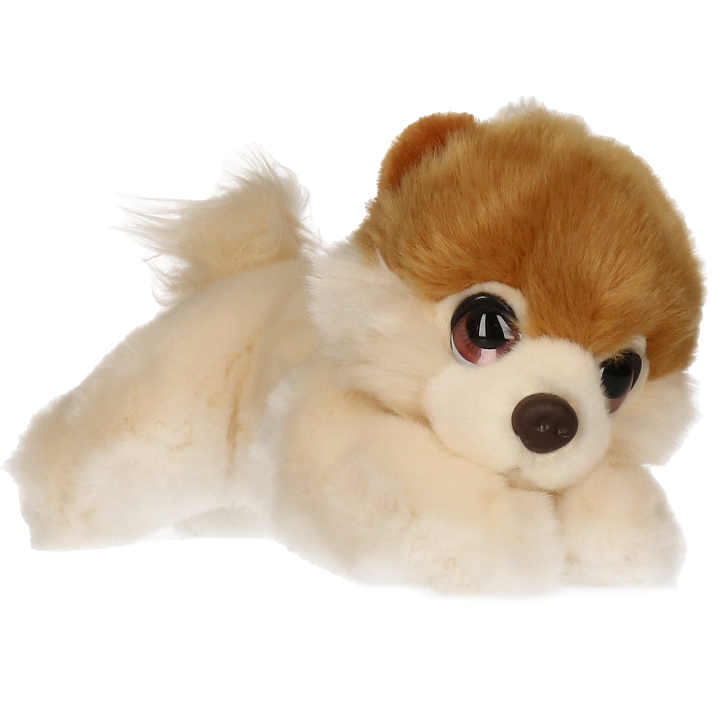 Pluche creme/lichtbruine Pomeranian puppy honden knuffel 25 cm -