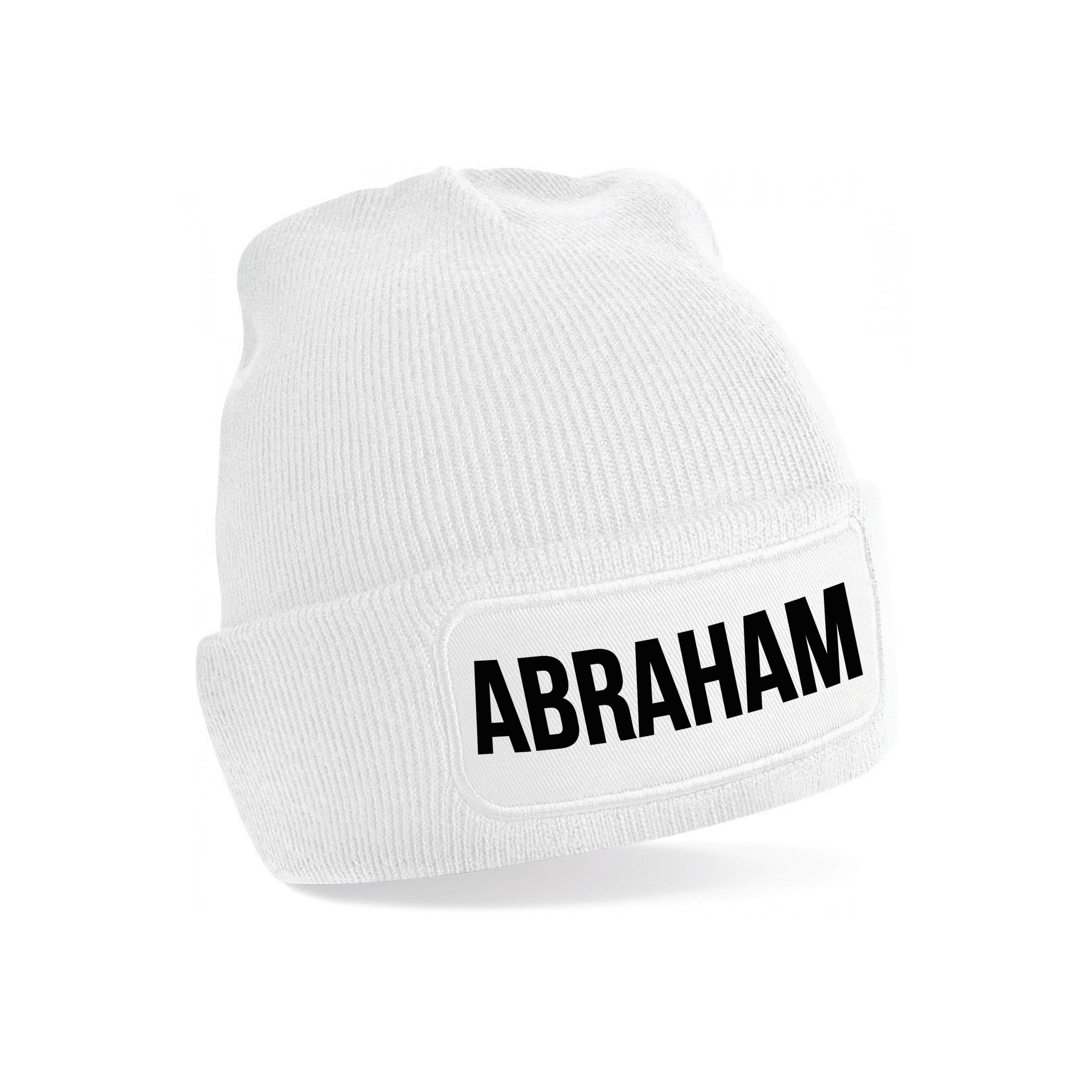 Abraham muts unisex one size - Wit One size -
