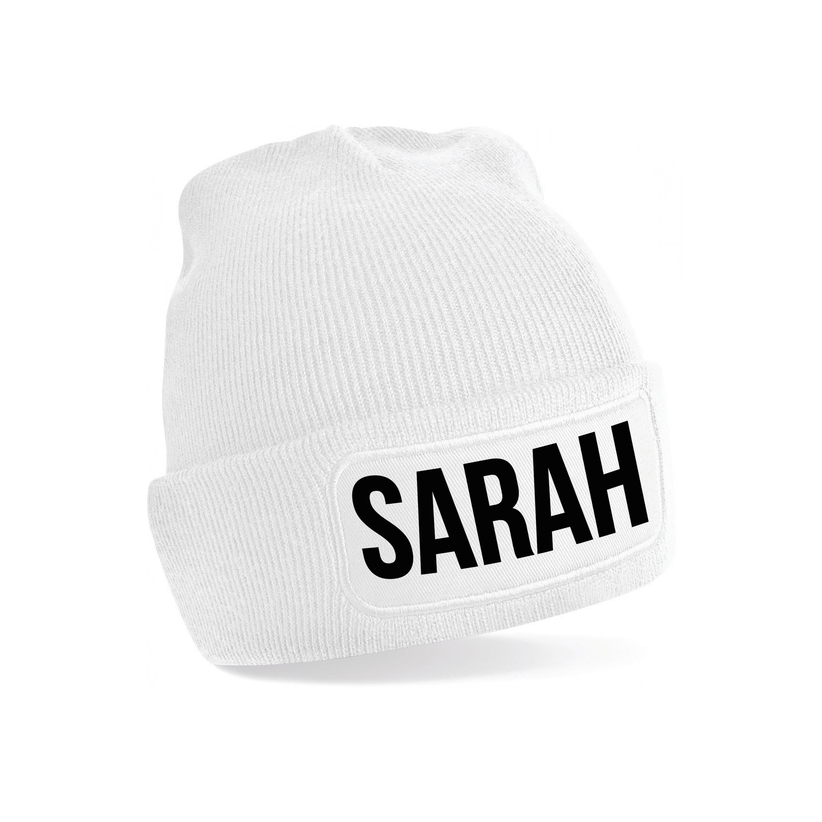 Sarah muts unisex one size - Wit One size -