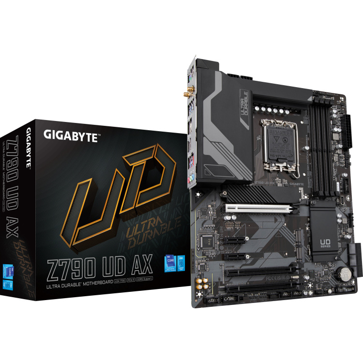 GIGABYTE Z790 UD AX moederbord RAID, 2.5 Gb-LAN, Sound, ATX