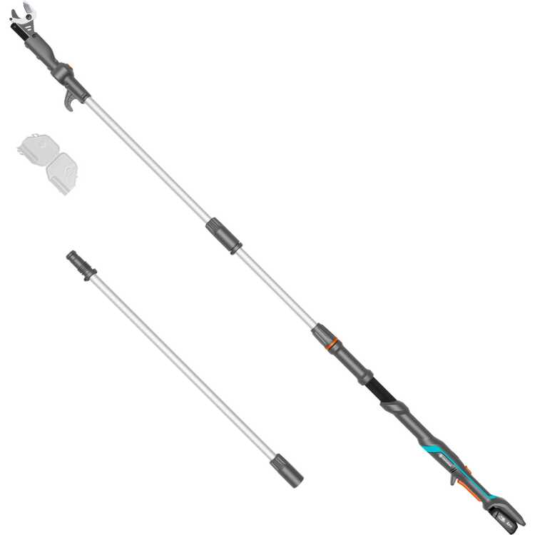 GARDENA Accu-telescooptakkenschaar HighCut 360/18V P4A Gebruiksklare set boomschaar Incl. Oplader en Li-Ion-Accu 2,0Ah | POWER FOR ALL ALLIANCE