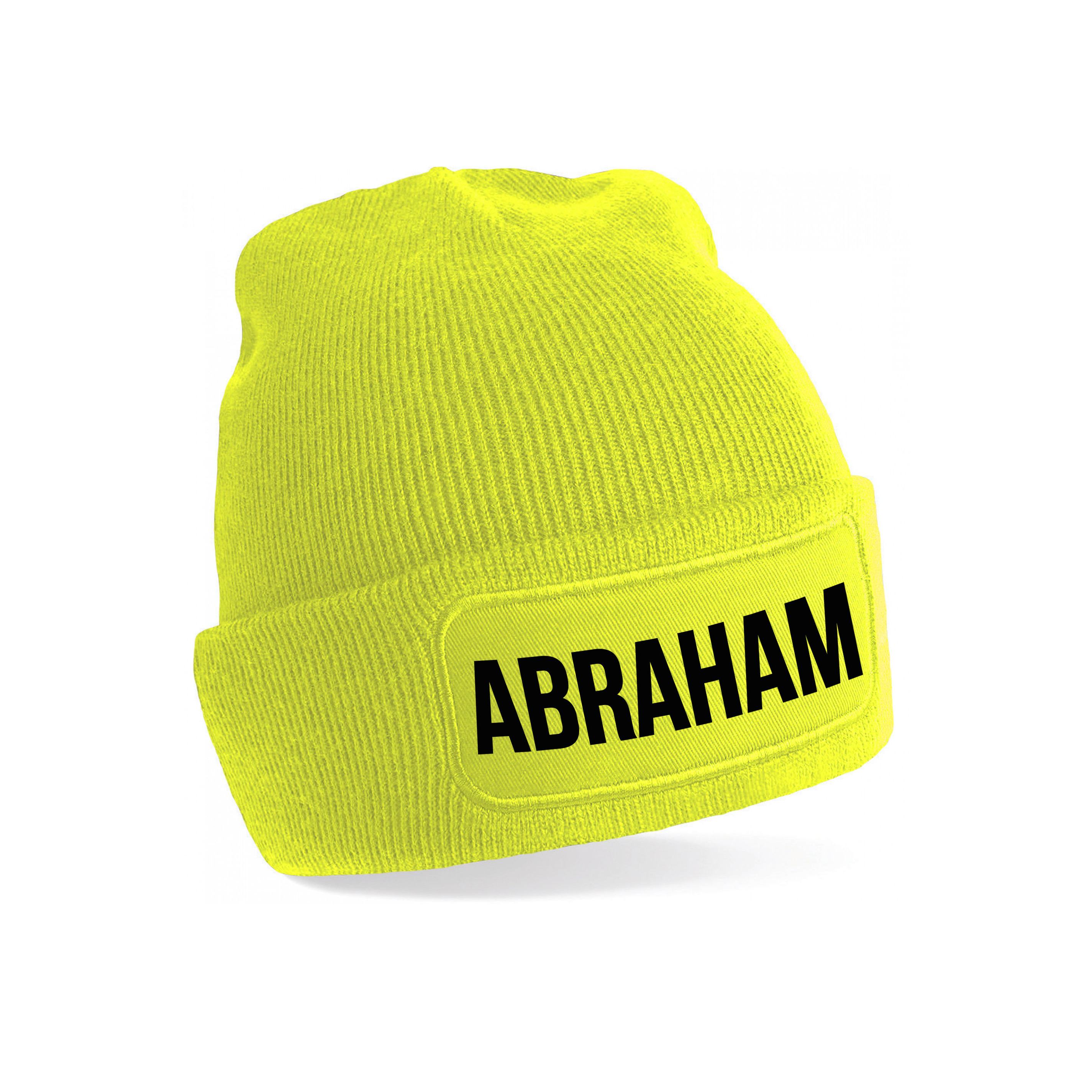 Abraham muts unisex one size - Geel One size -
