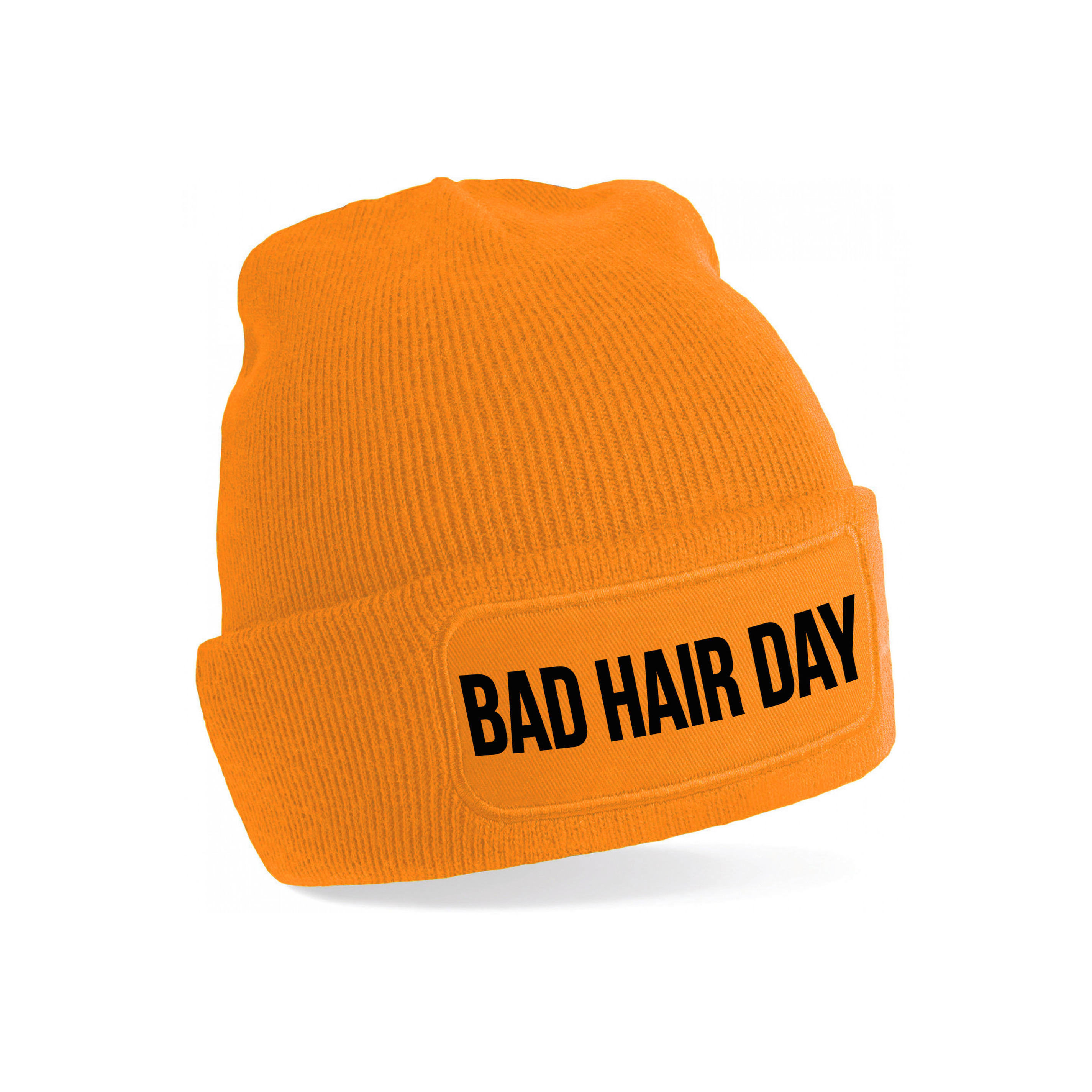 Bad hair day muts unisex one size - Oranje One size -