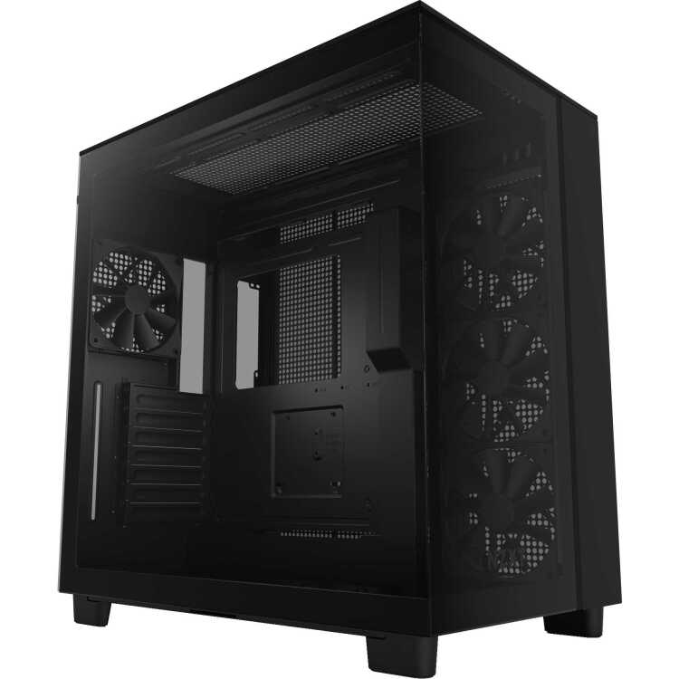 NZXT H9 Flow tower behuizing 2x USB-A 3.2 (5 Gbit/s), 1x USB-C 3.2 (10 Gbit/s), 1x Audio, Window-kit