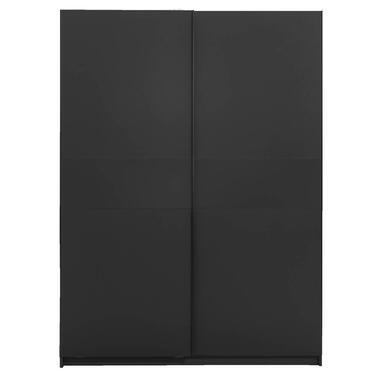 Schuifdeurkast Genua - antraciet - 204x150x60 cm - Leen Bakker
