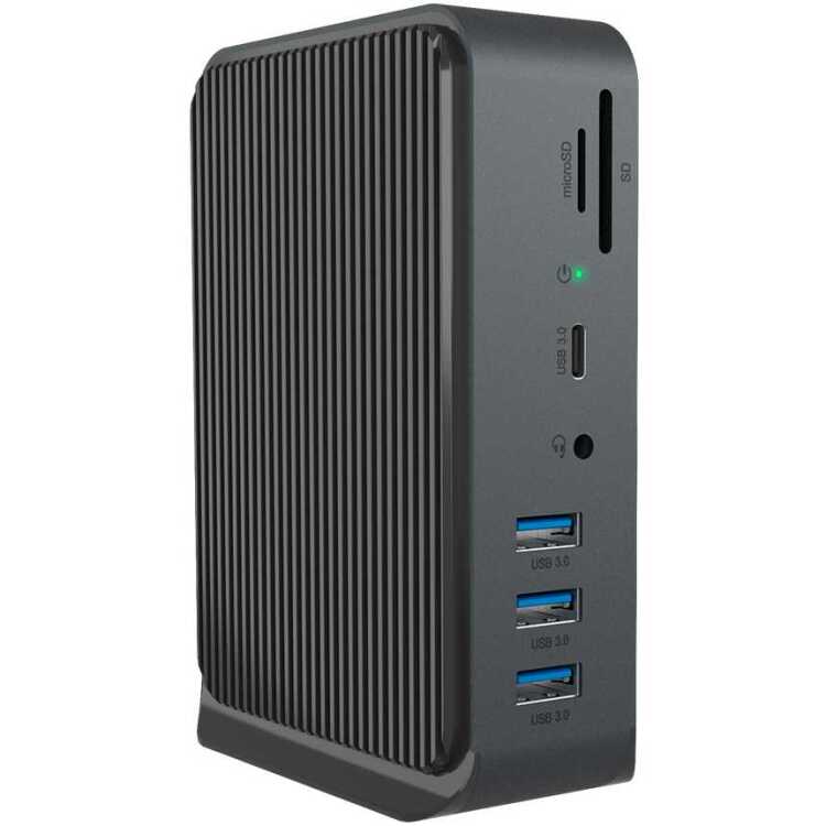ICY BOX IB-DK2261AC dockingstation USB-A, USB-C, HDMI, SD, MicroSD