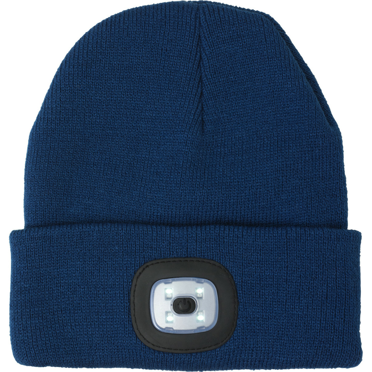 Benson beanie wintermuts met led lamp damesmutsen / herenmutsen - Blauw One size -