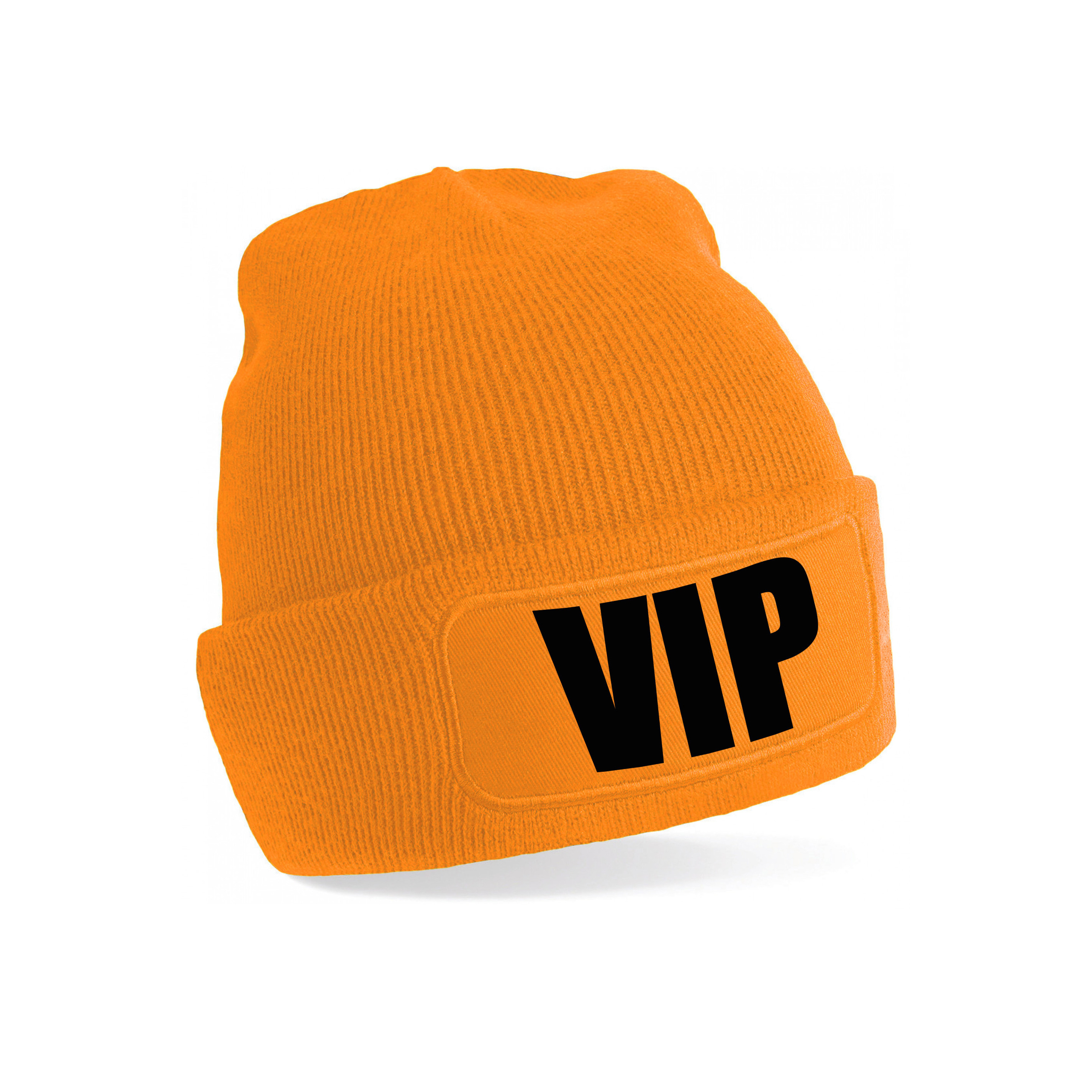 VIP muts/beanie onesize unisex - oranje One size -