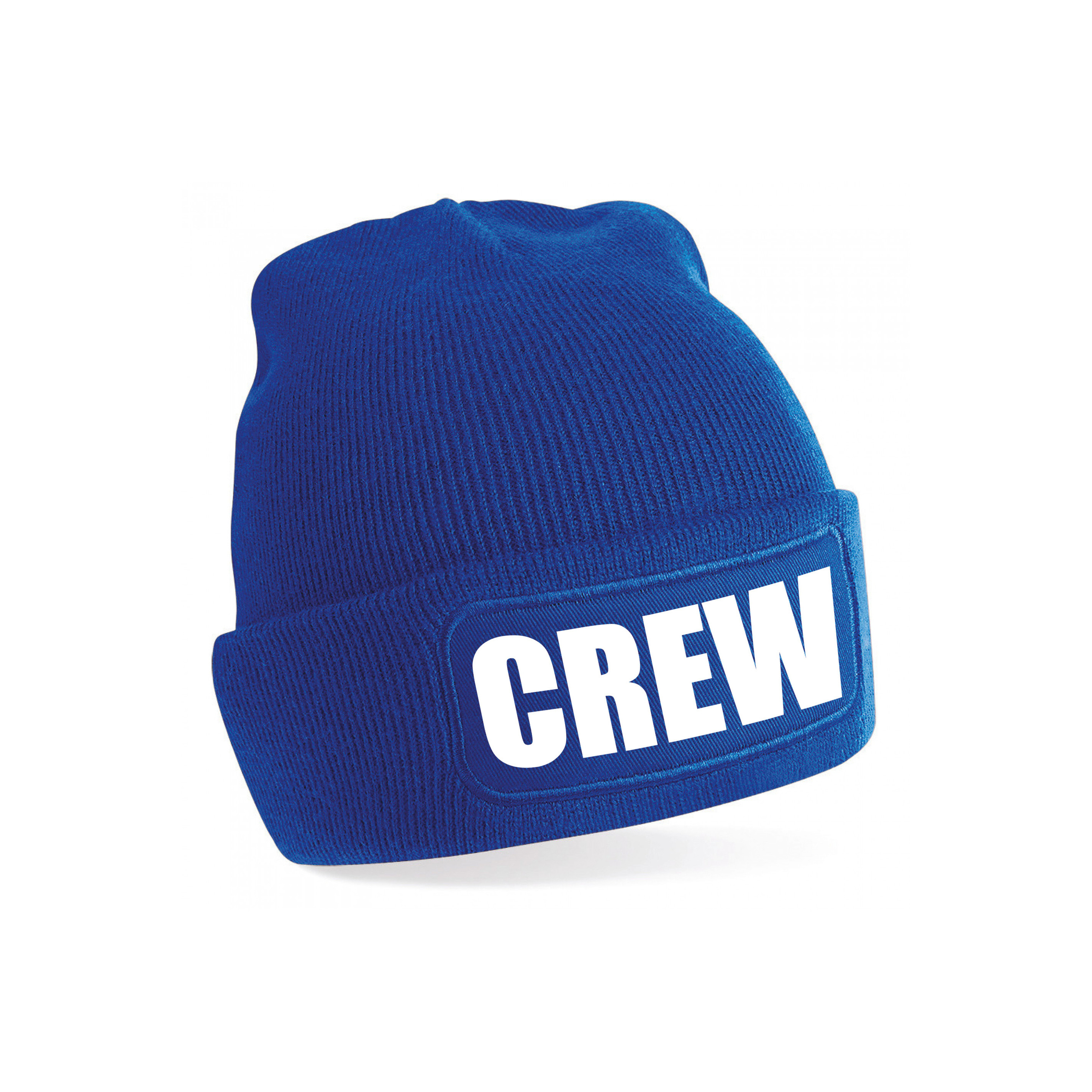 Crew muts/beanie onesize unisex - blauw One size -