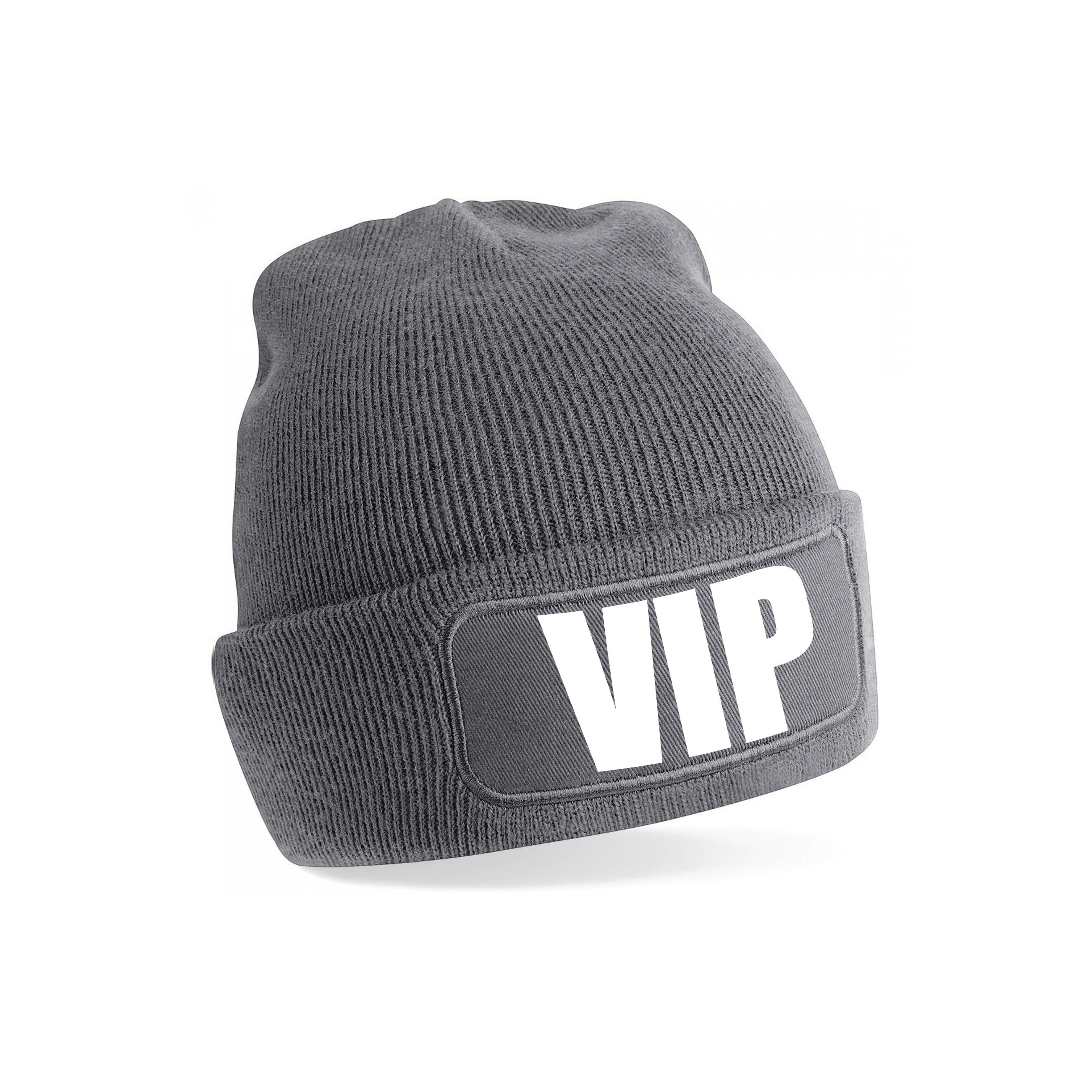 VIP muts/beanie onesize unisex - grijs One size -