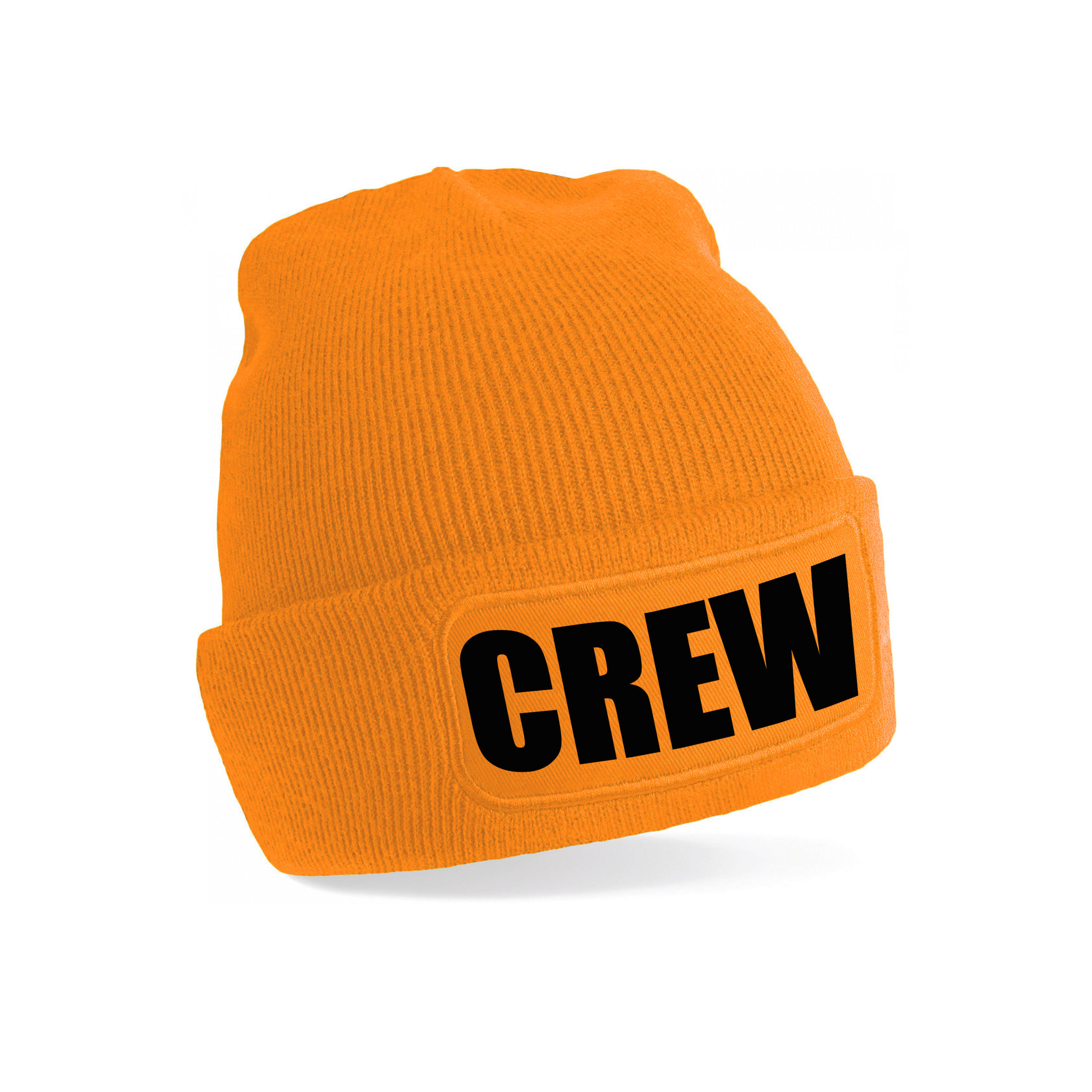 Crew muts/beanie onesize unisex - oranje One size -
