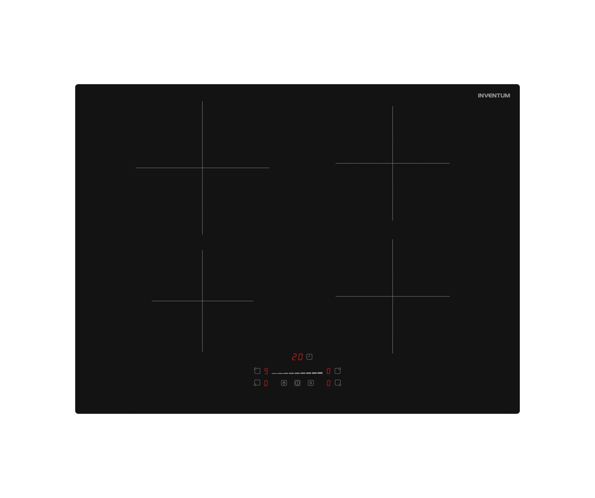 Inventum IKI7028 Inductie inbouwkookplaat Zwart
