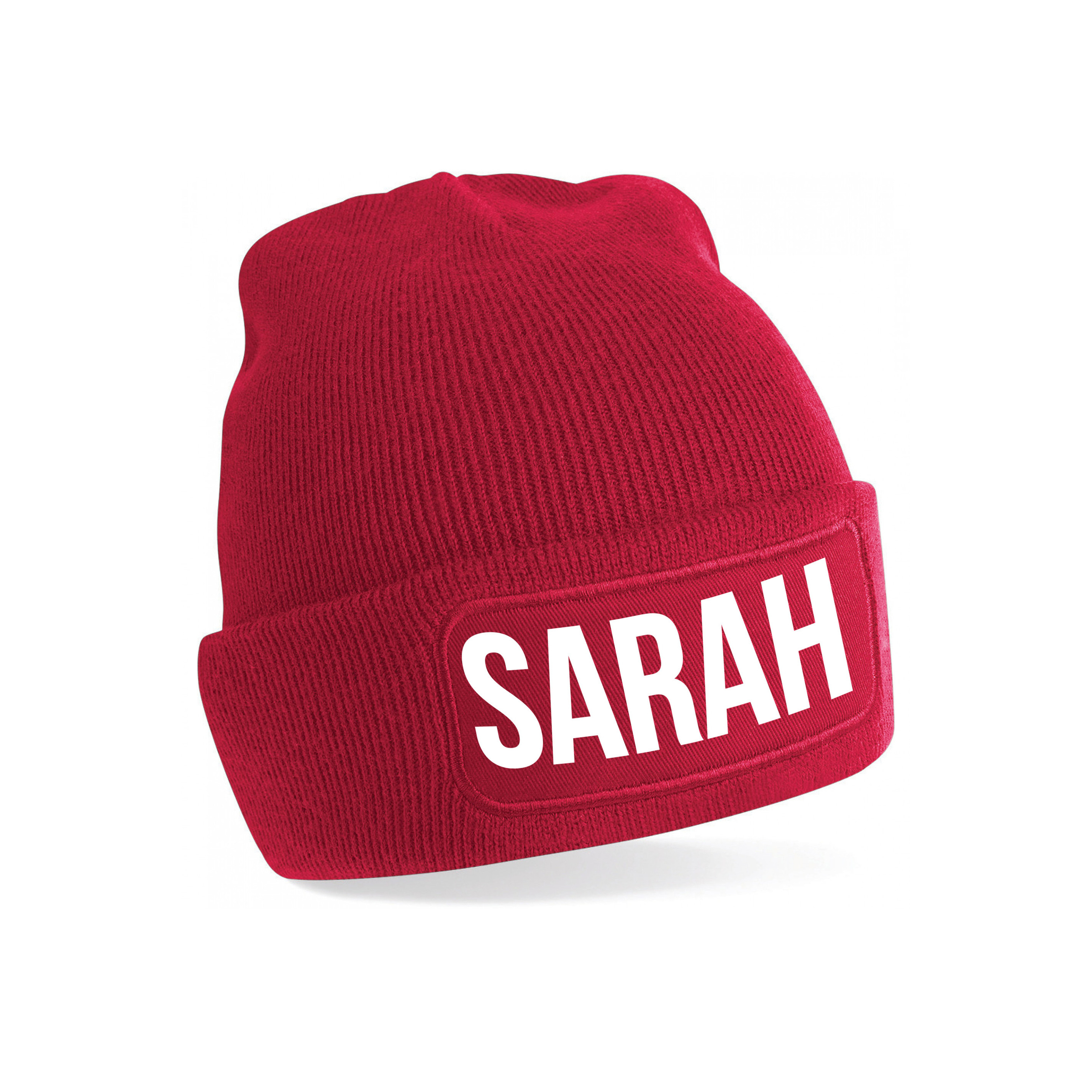 Sarah muts unisex one size - Rood One size -