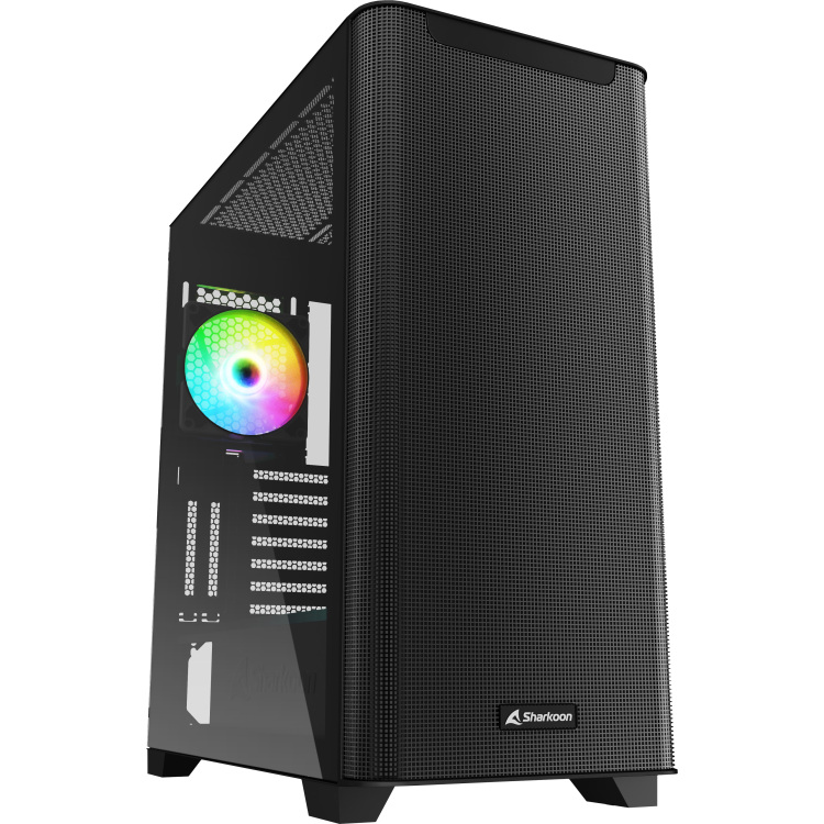 Sharkoon M30 RGB tower behuizing 2x USB-A | 1x USB-C | RGB | Tempered Glass