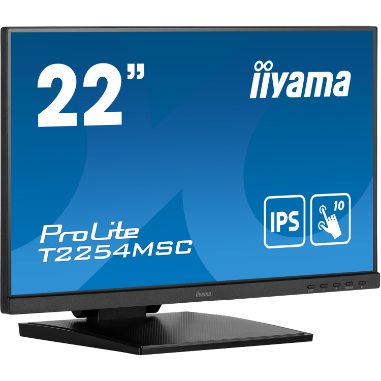 iiyama ProLite T2254MSC-B1AG ledmonitor Touch, HDMI, DisplayPort, USB, Audio