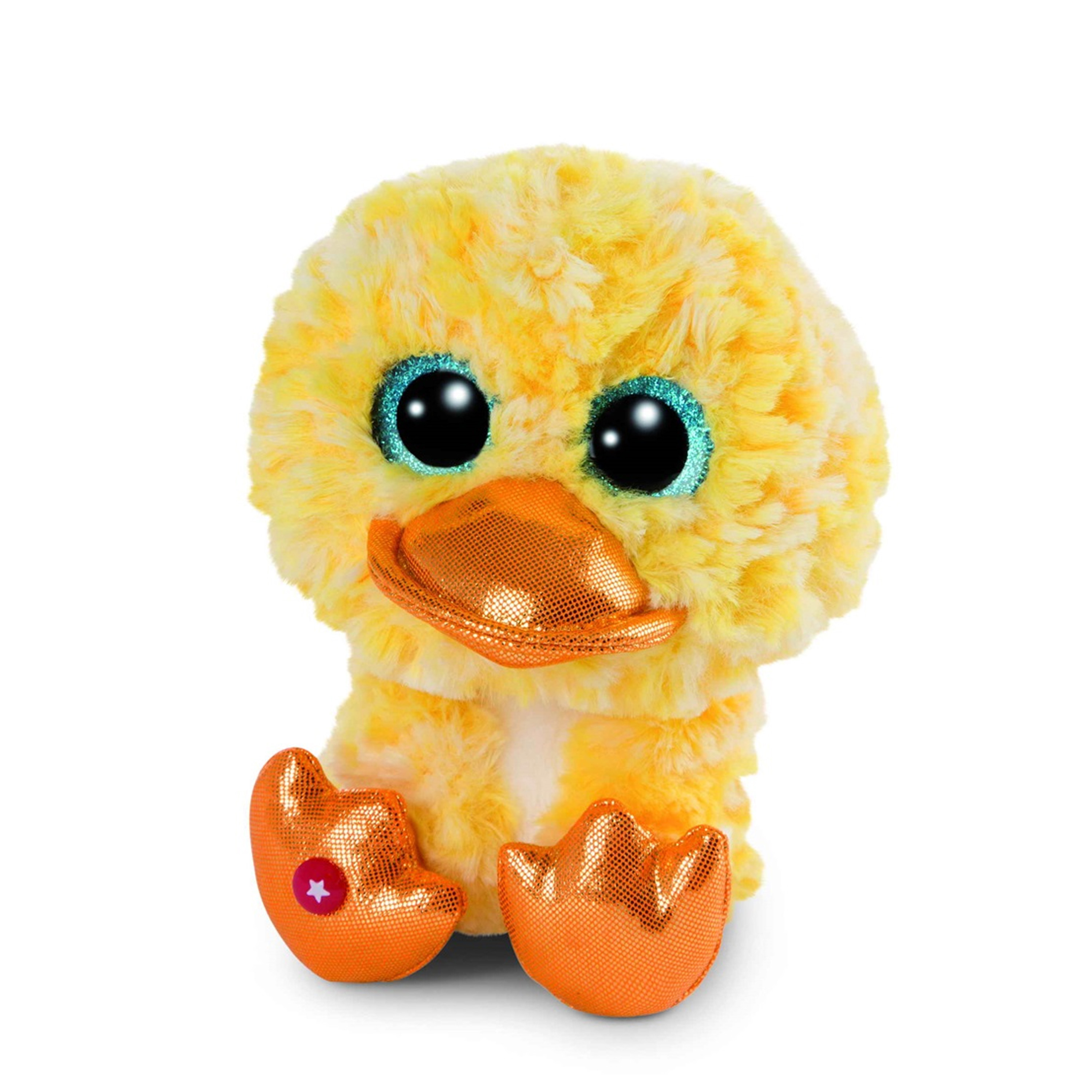 Nici kuiken Honey Dee - pluche knuffel - geel - 15 cm -