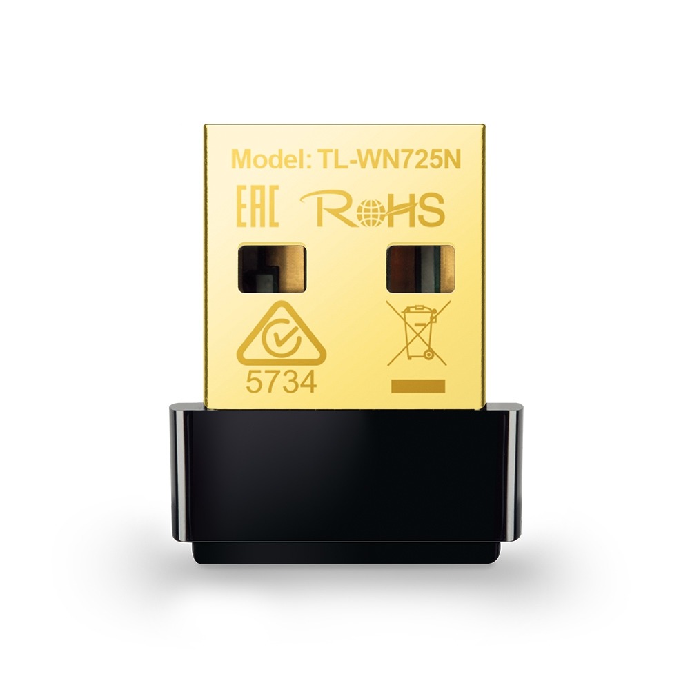 TP-Link TL-WN725N 150Mbps Wireless N Nano USB Adapter Desktop accessoire Zwart