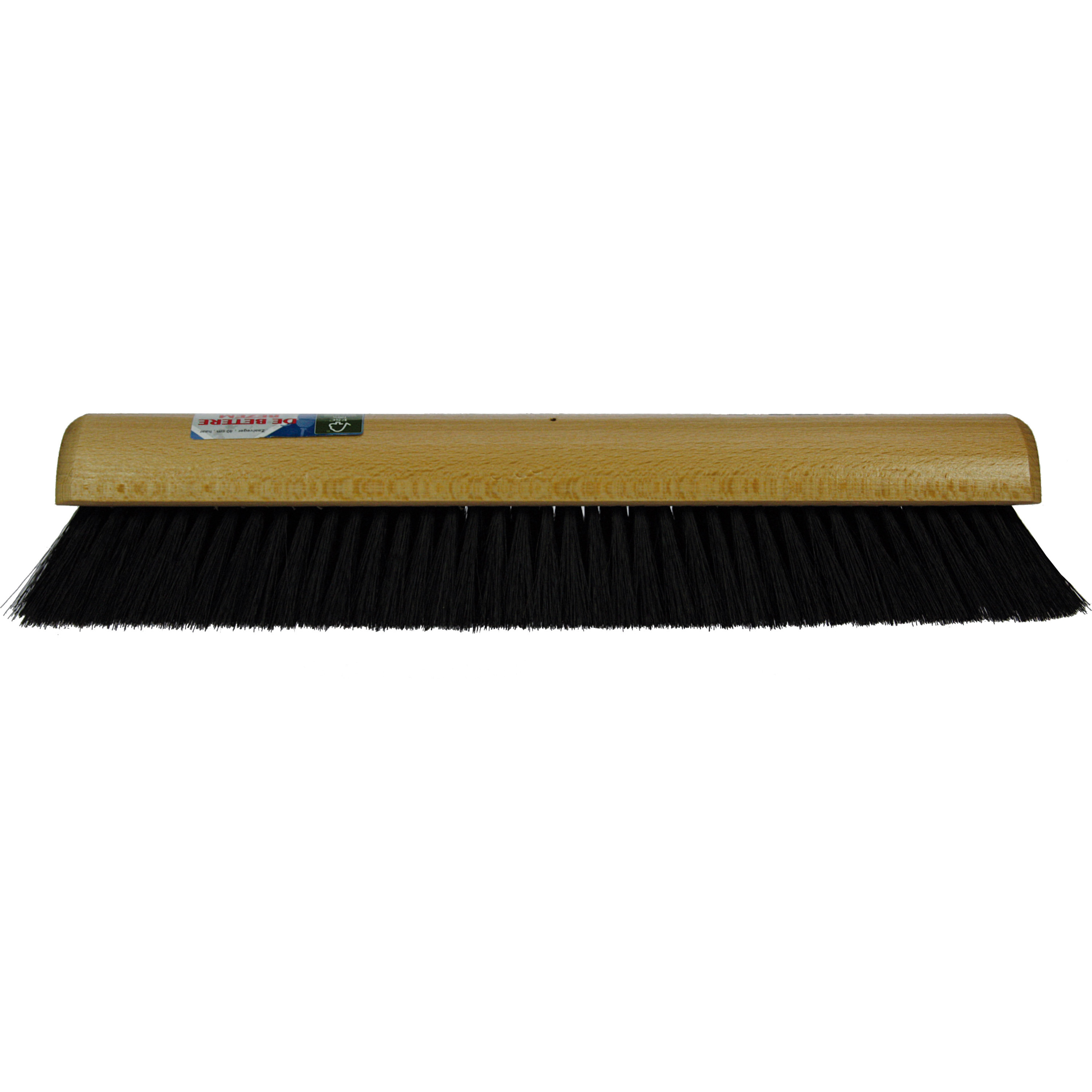 Bezemkop binnen beige FSC hout/paardenhaar 40 cm -