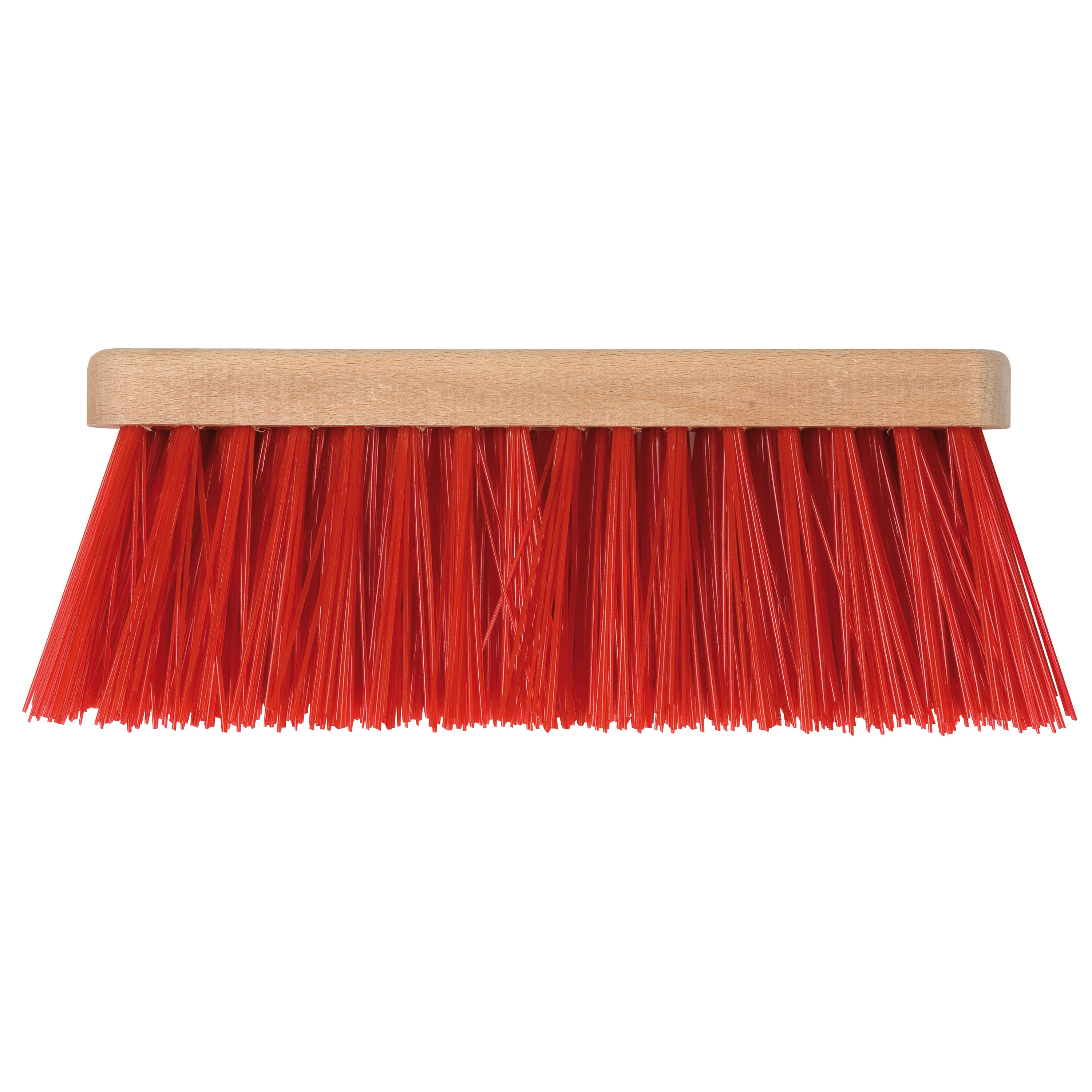 Bezemkop buiten - rood - FSC hout/nylon - 28 cm -