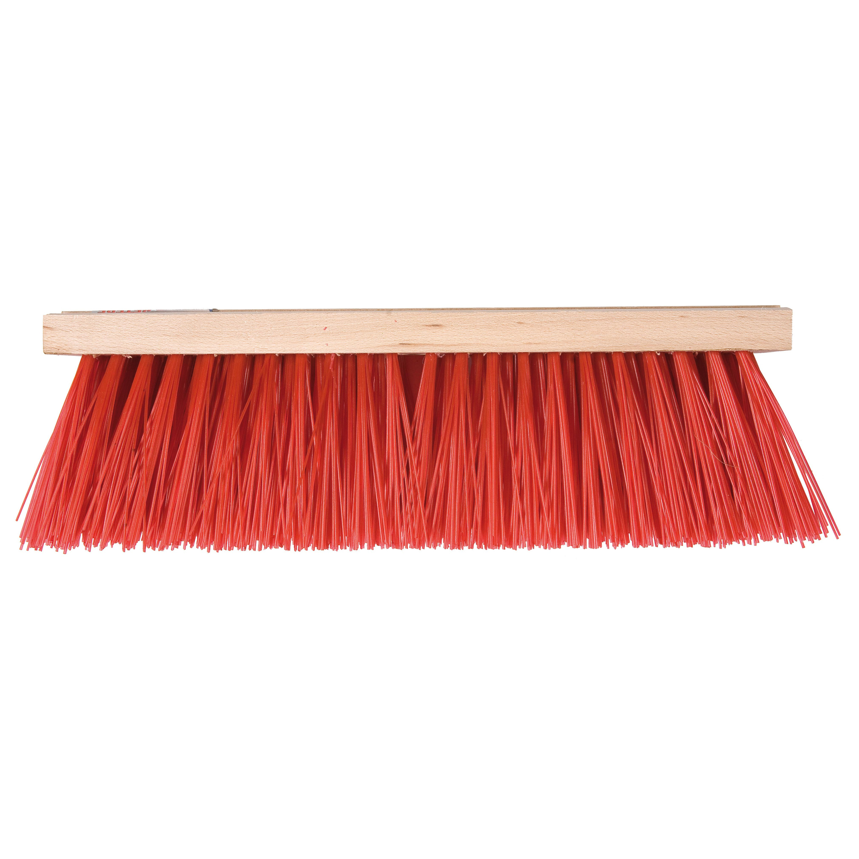 Bezemkop buiten rood FSC hout/nylon 35 cm -